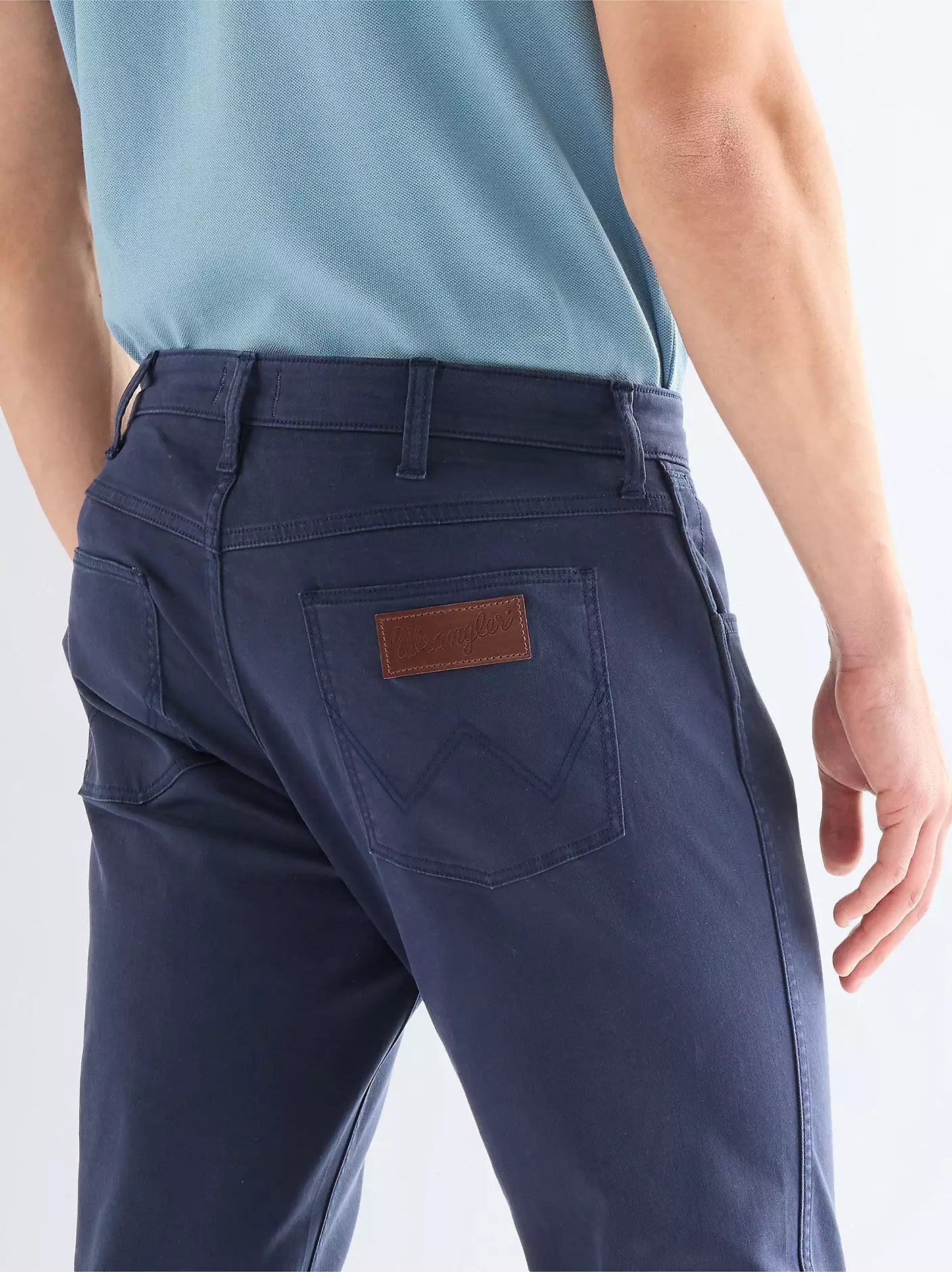 Męskie Spodnie Materiałowe Wrangler Greensboro Navy 112378468