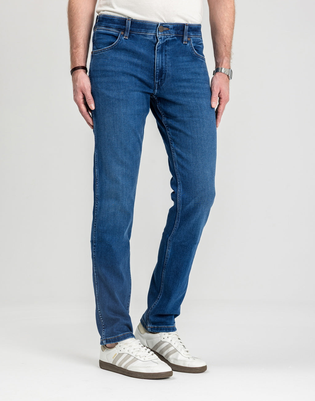 Męskie Spodnie Jeansowe Wrangler Greensboro Olympia 112341419