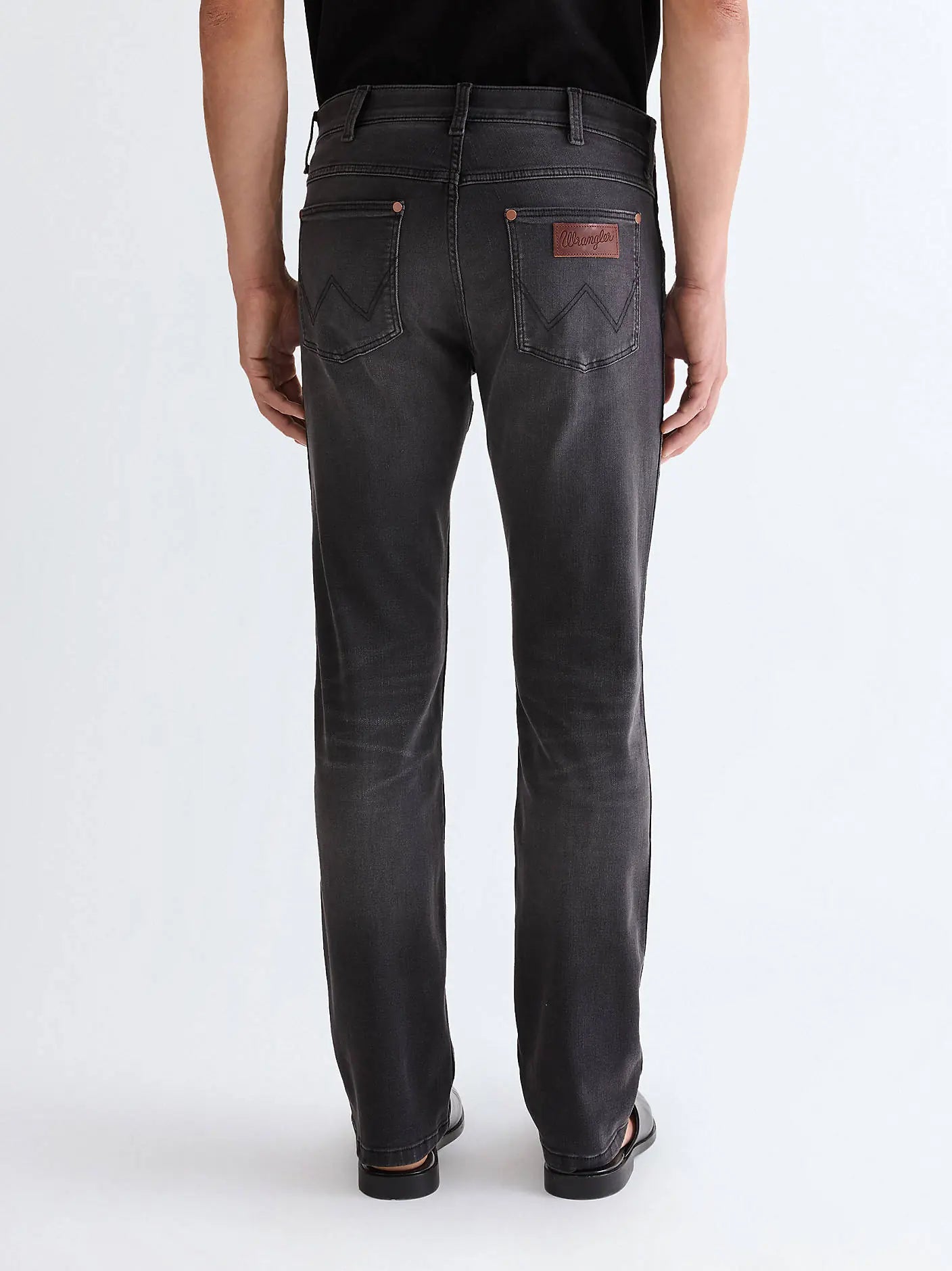 MESKIE SPODNIE WRANGLER GREENSBORO RAVEN ASH 112377796