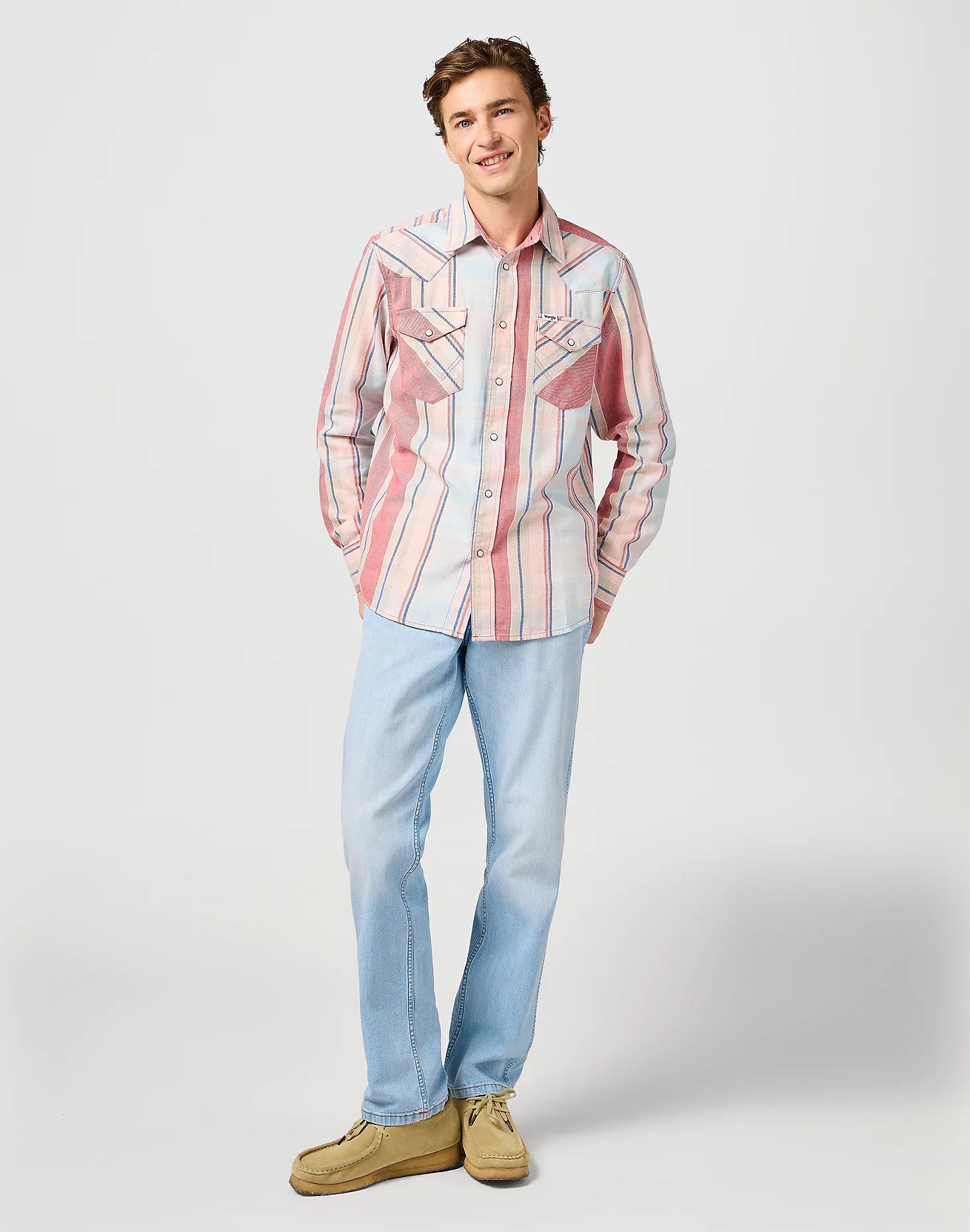 Męskie Spodnie Wrangler Greensboro Spur Stitched 112362558