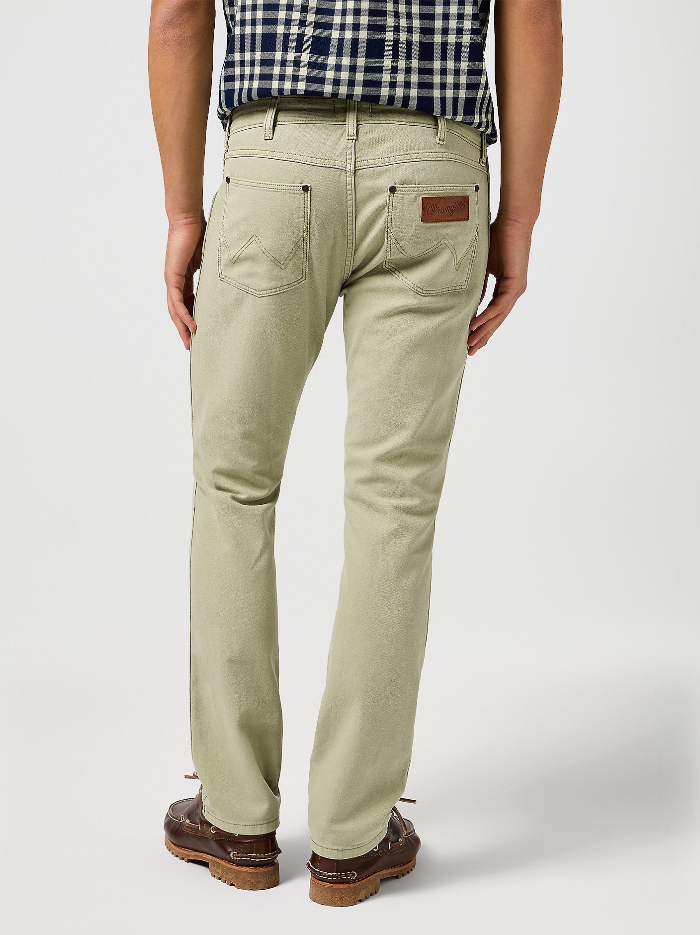 MESKIE SPODNIE WRANGLER GREENSBORO TEA 112362440
