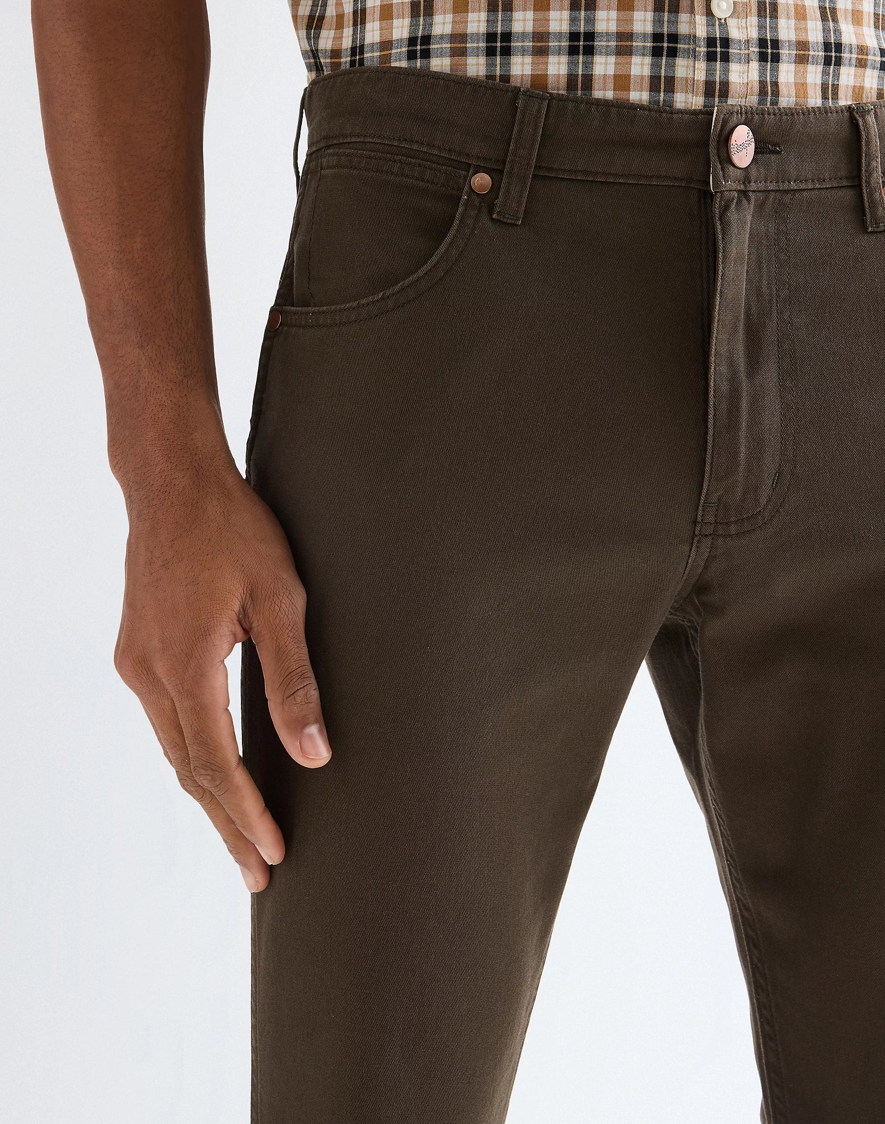 Męskie Spodnie Materiałowe Wrangler Greensboro Wren 112378996