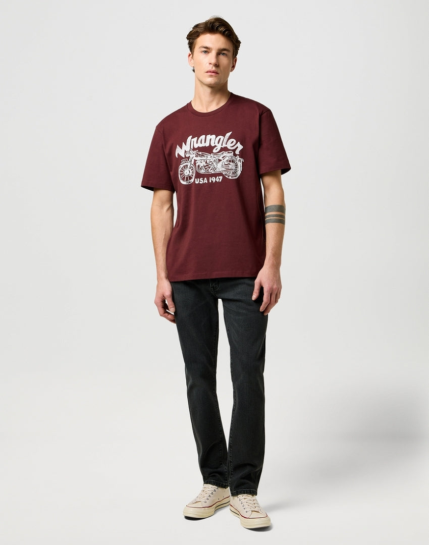 Męskie Spodnie Wrangler Larston Ash 112373031