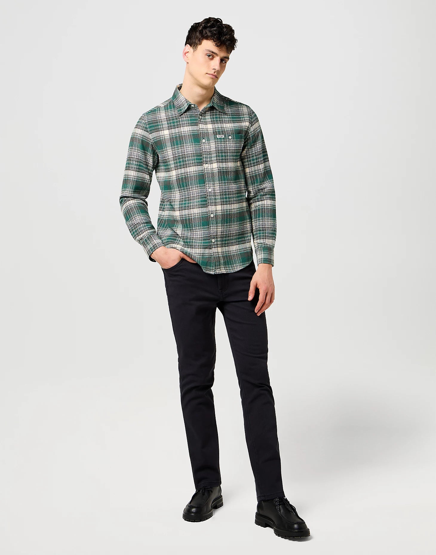 Meskie Spodnie Wrangler Larston Black 112371641