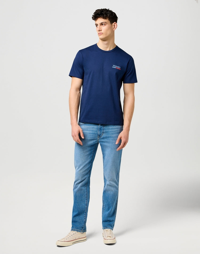 Męskie Spodnie Wrangler Larston Coastal Blue 112371569