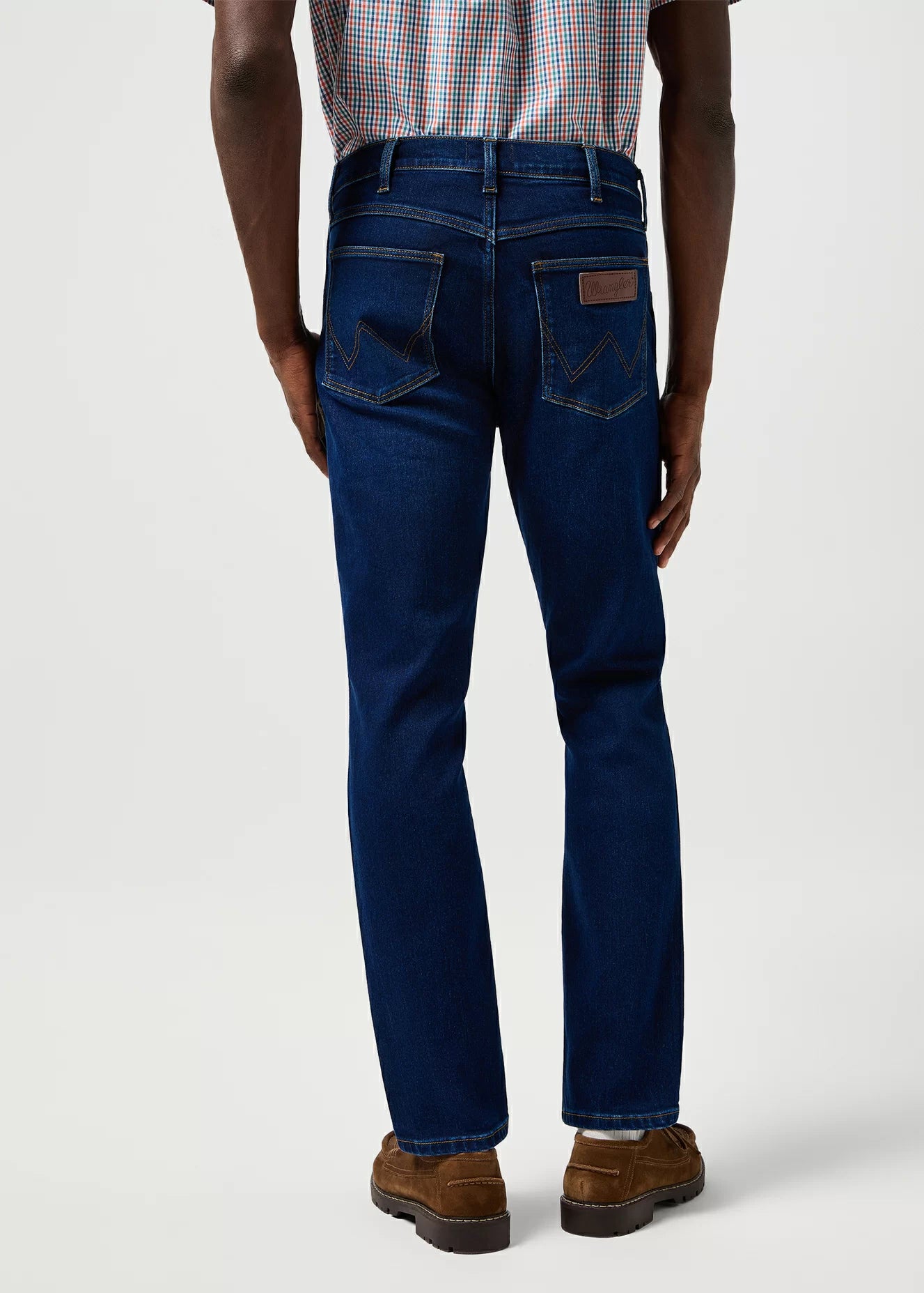 MESKIE SPODNIE WRANGLER LARSTON COSMIC BLUE 112362544