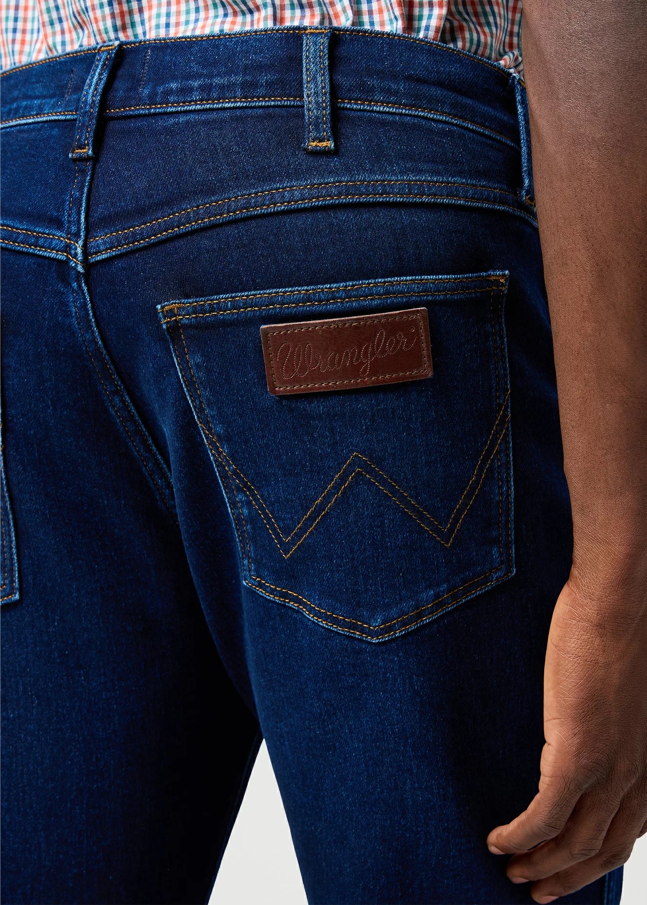 MESKIE SPODNIE WRANGLER LARSTON COSMIC BLUE 112362544