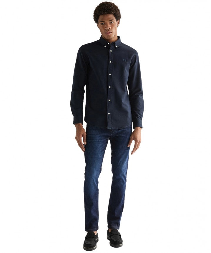 MESKIE SPODNIE WRANGLER LARSTON DEEP ABYSS 112377821