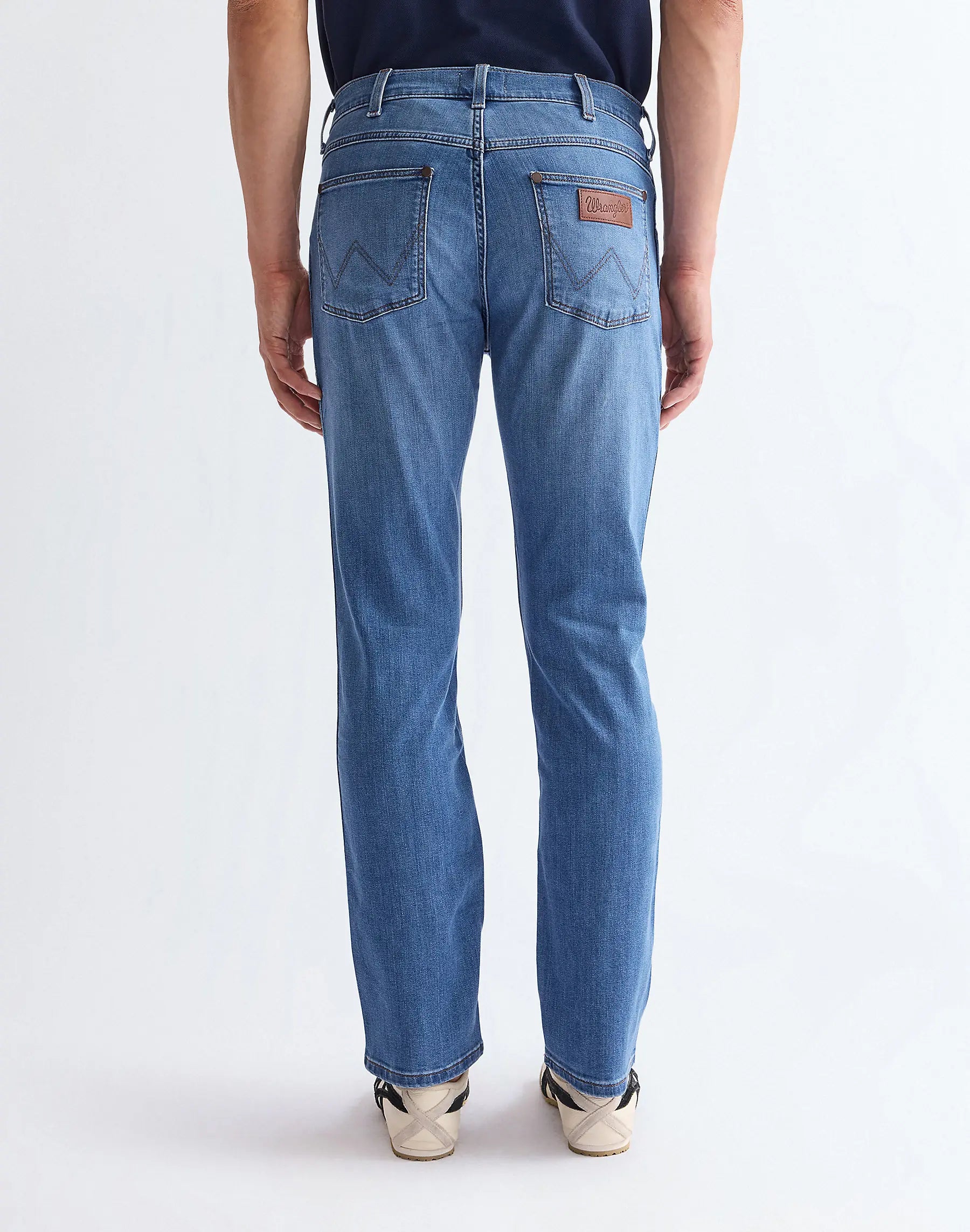 MESKIE SPODNIE WRANGLER LARSTON HERITAGE HAZE 112362457