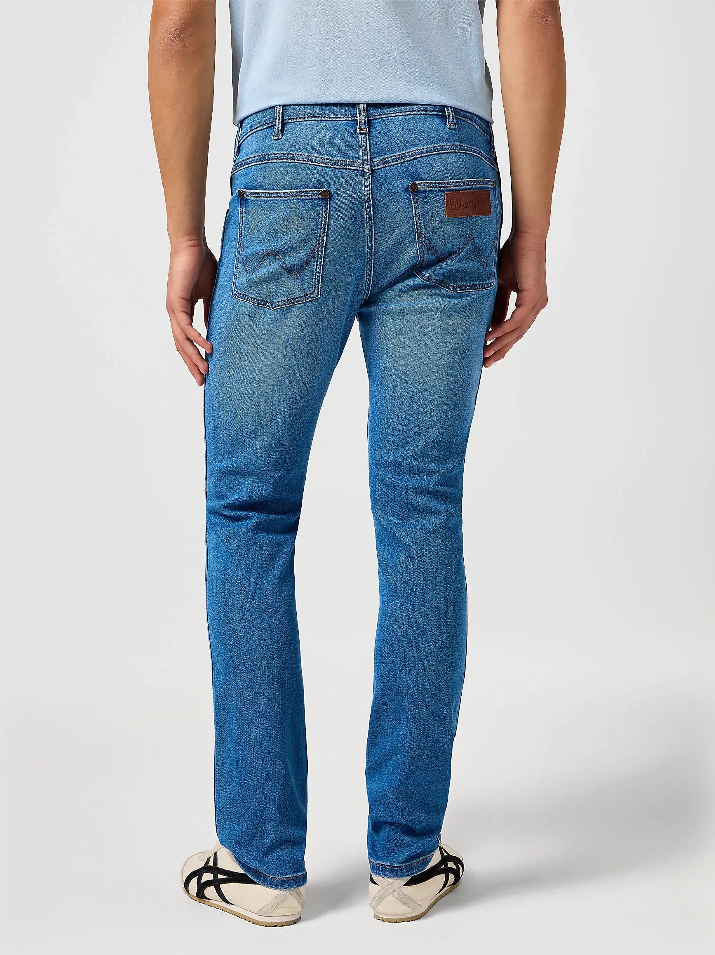 MESKIE SPODNIE WRANGLER LARSTON HERITAGE HAZE 112362457