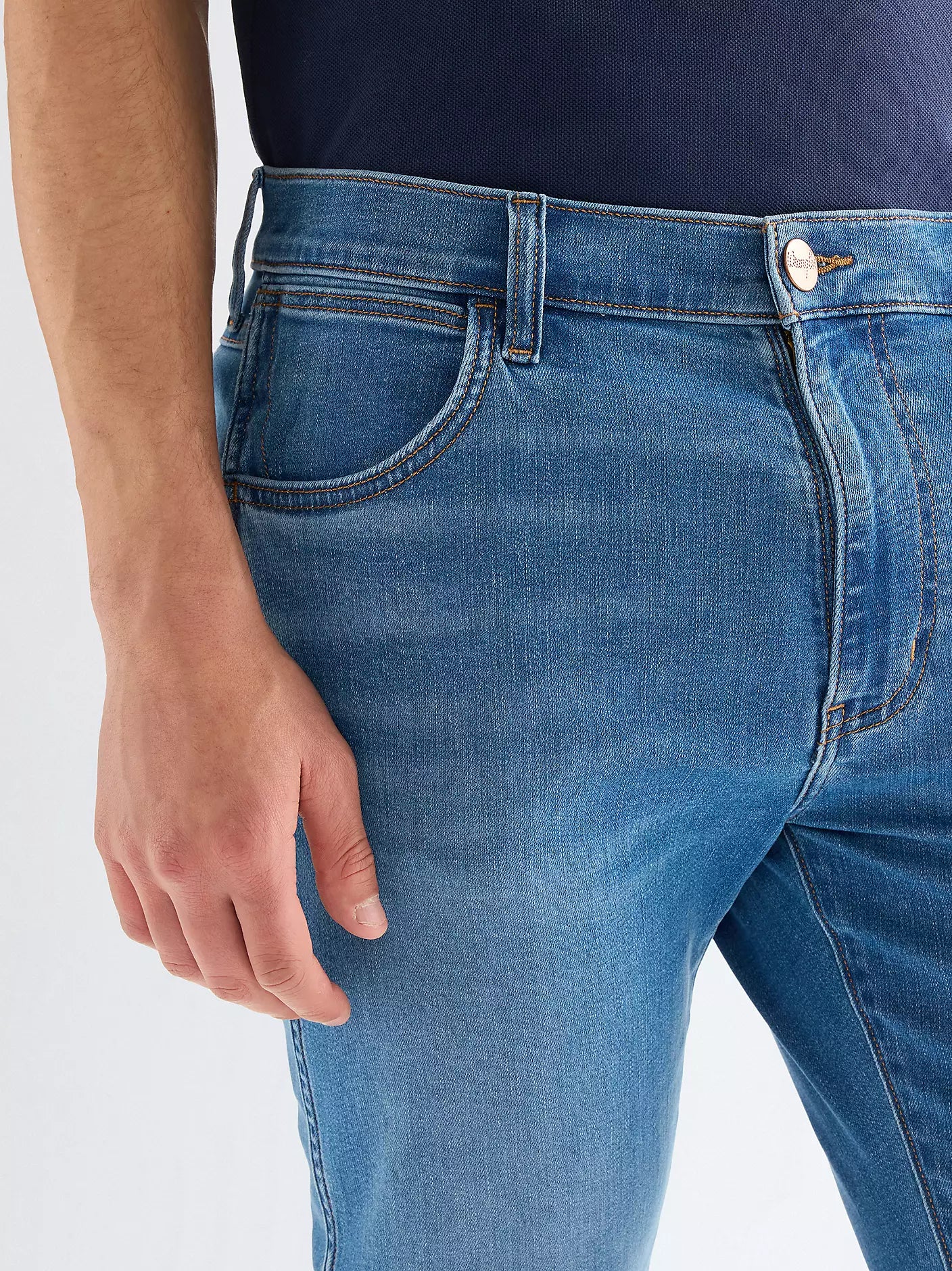 Męskie Spodnie Jeansowe Wrangler Larston Light Visual 112378819