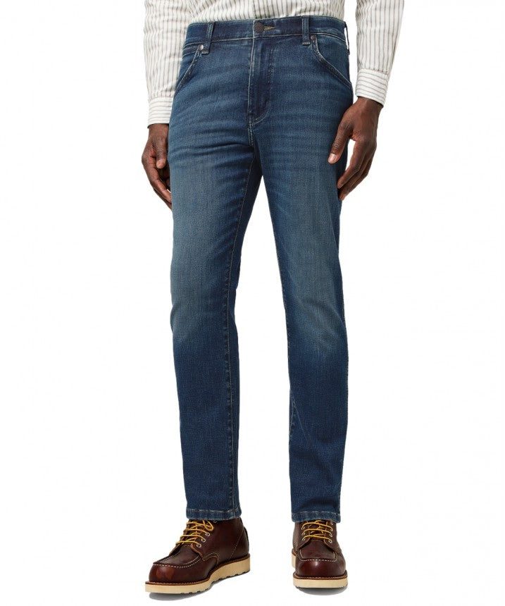 Męskie Spodnie Jeansowe Wrangler Larston Marine Tint 112371025