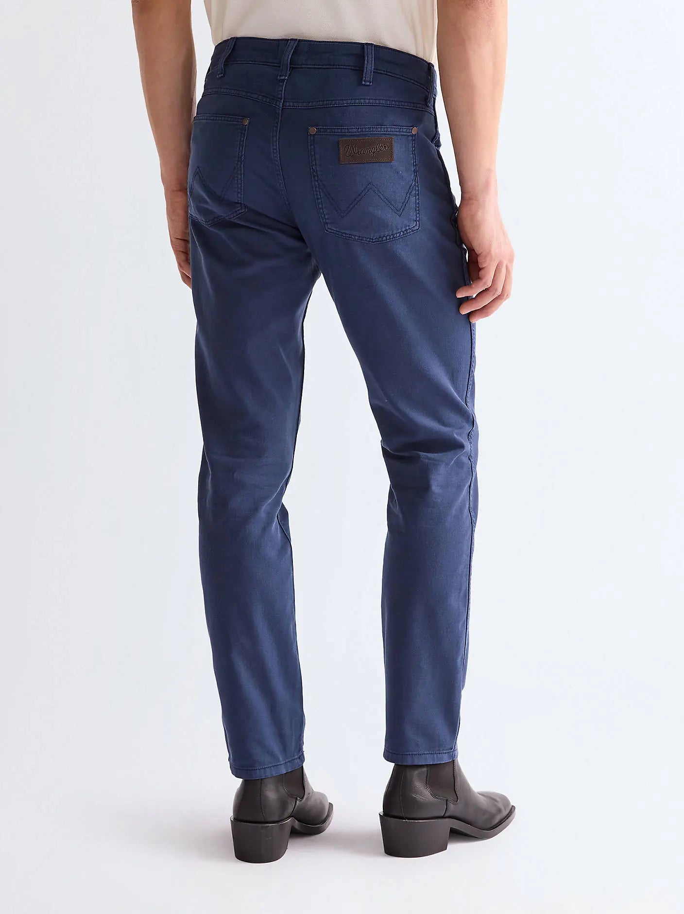 MESKIE SPODNIE WRANGLER LARSTON NAVY 112368492