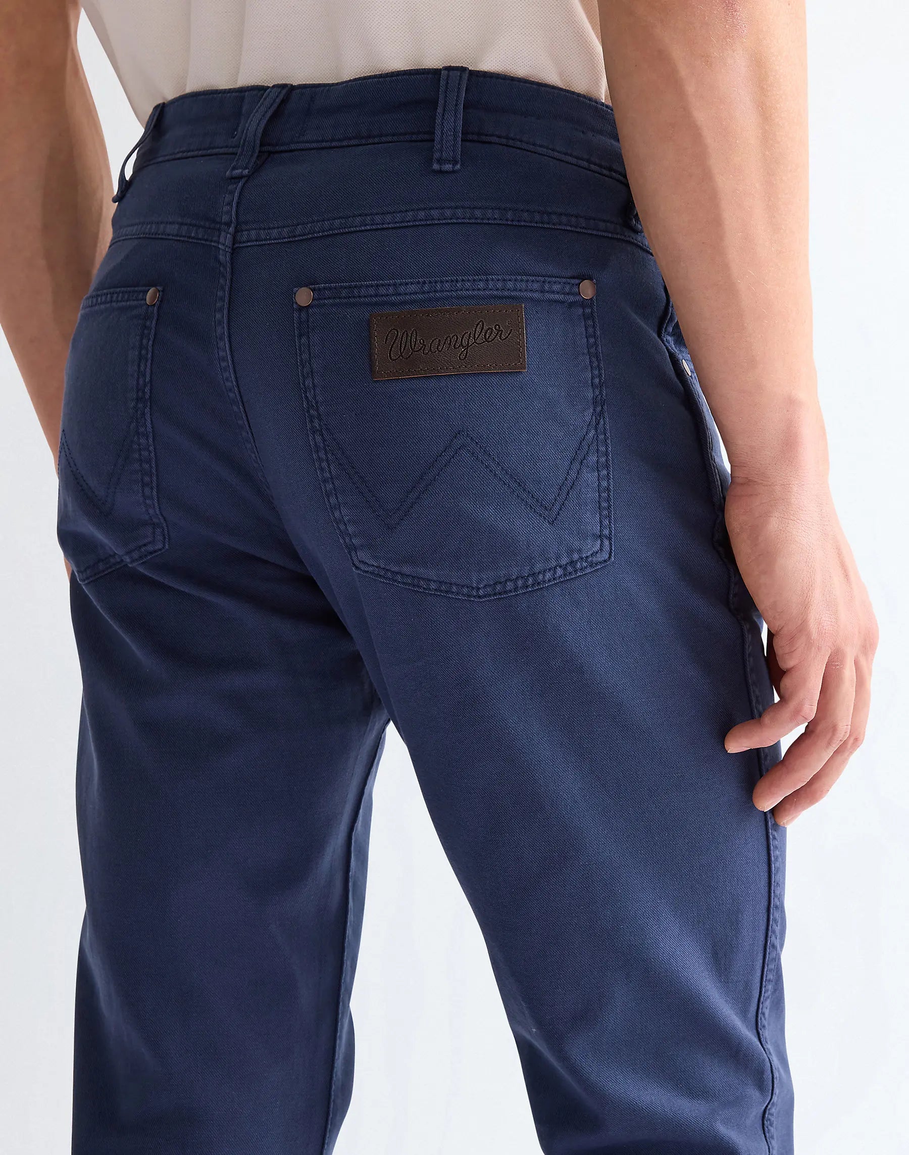MESKIE SPODNIE WRANGLER LARSTON NAVY 112368492