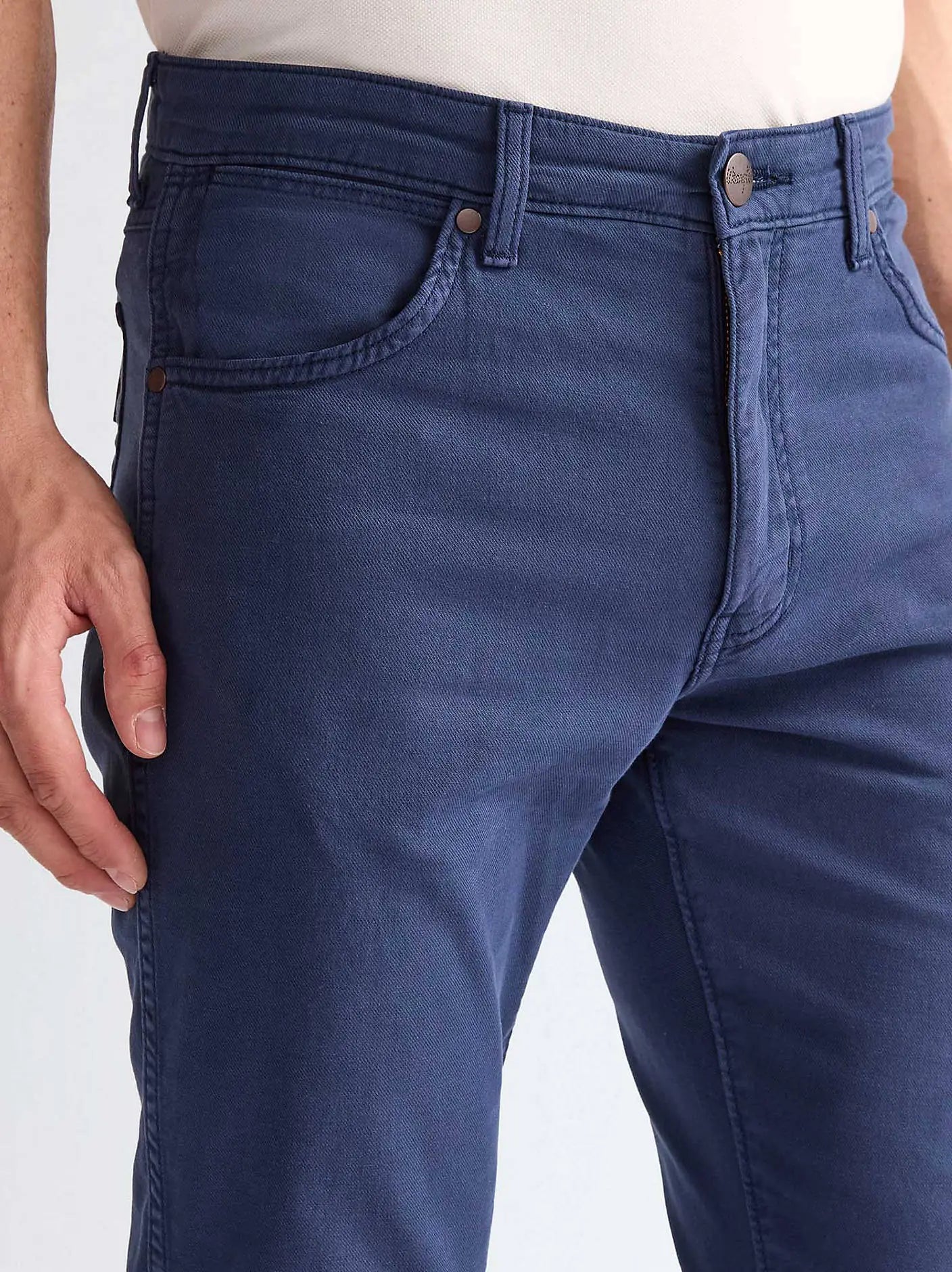 MESKIE SPODNIE WRANGLER LARSTON NAVY 112368492
