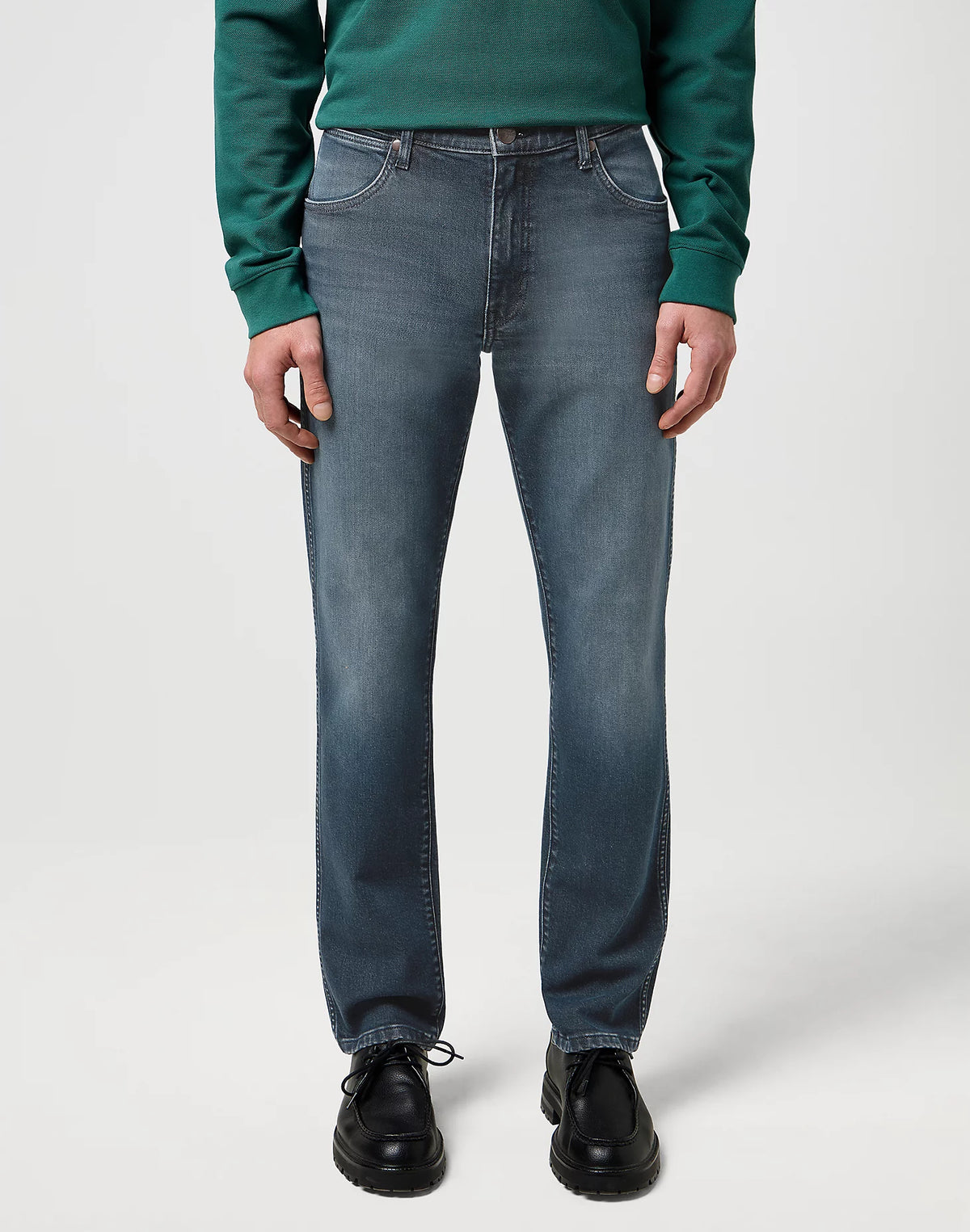 Spodnie Męskie Wrangler Larston Ocean Storm 112371027