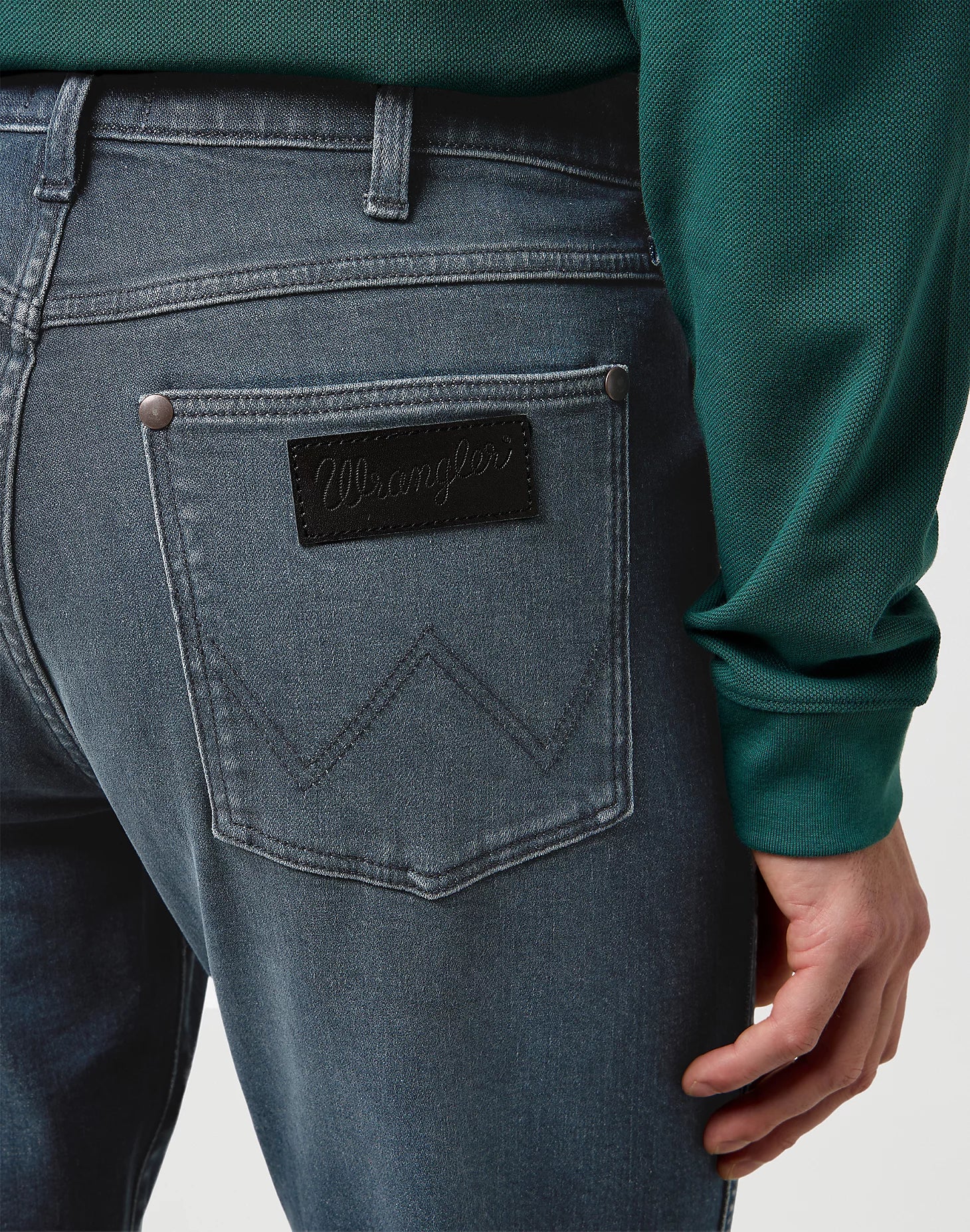 Spodnie Męskie Wrangler Larston Ocean Storm 112371027