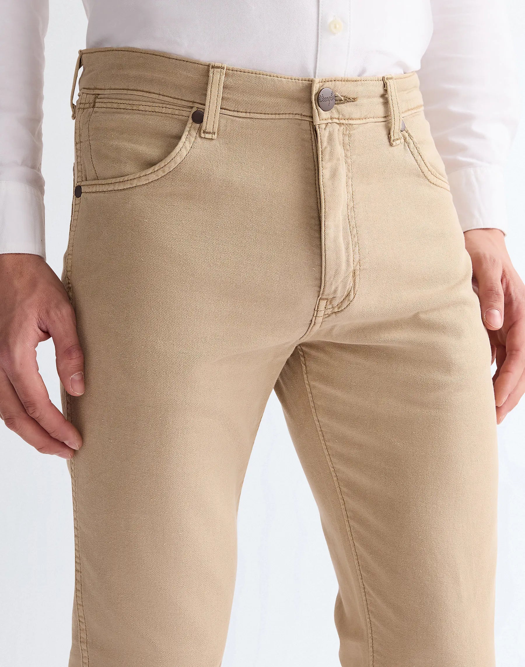 MESKIE SPODNIE WRANGLER LARSTON TIMBERWOLF 112368475