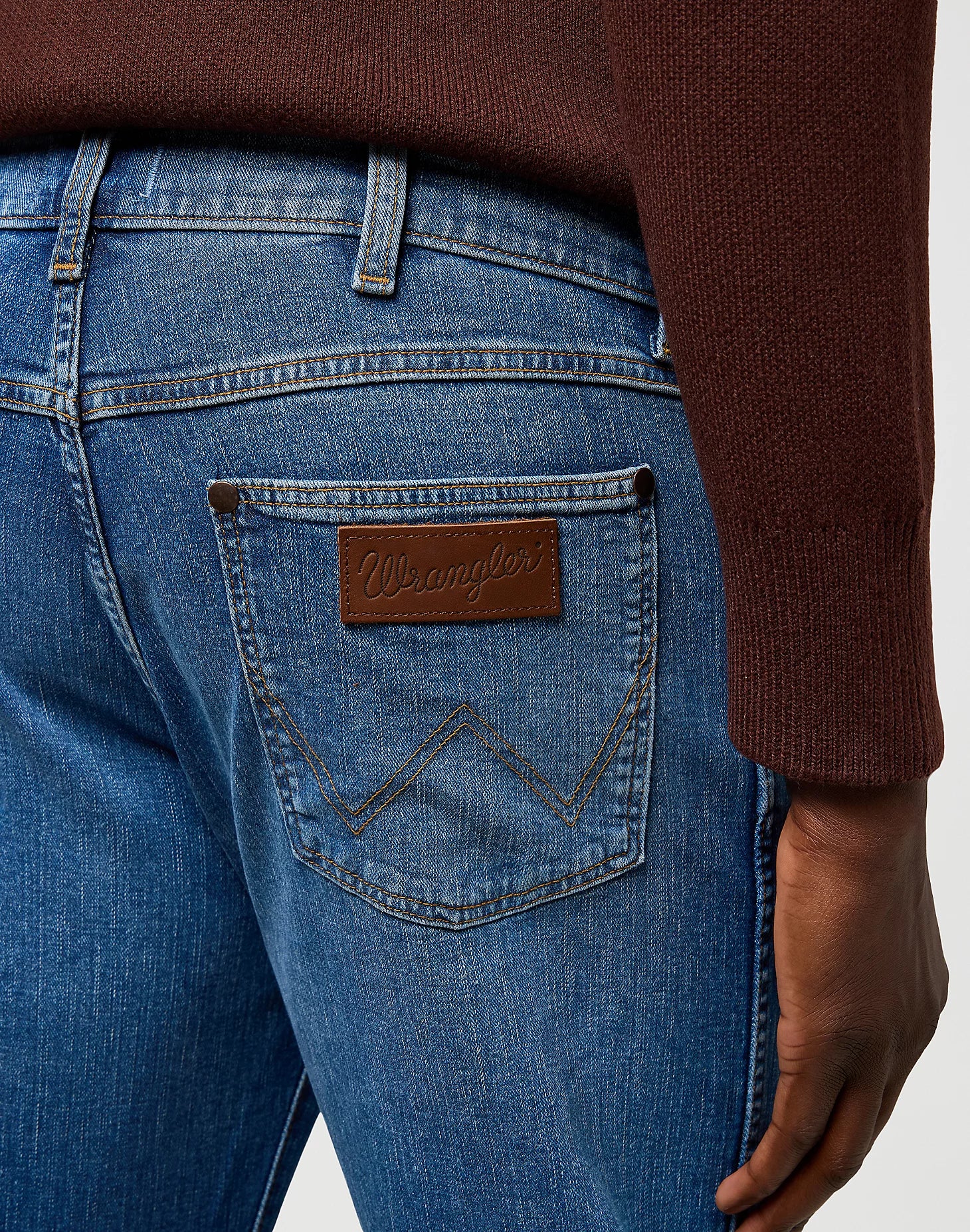 Meskie Spodnie Wrangler Loose Boot Sky Breeze 112371340