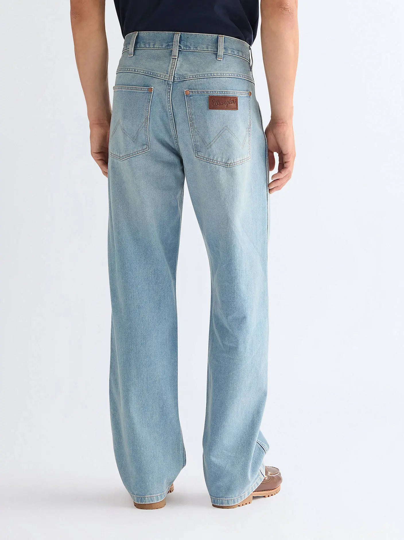 Męskie Spodnie Wrangler Loose Straight Dove Wing 112377842