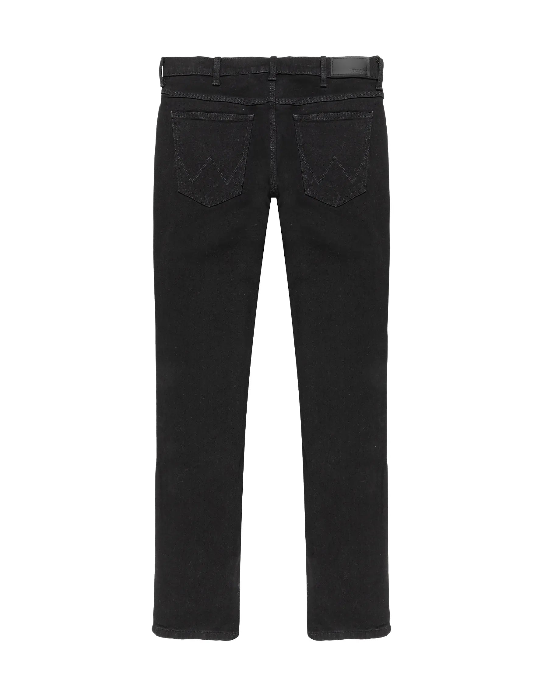 MESKIE SPODNIE WRANGLER REGULAR BLACK RINSE 112125980