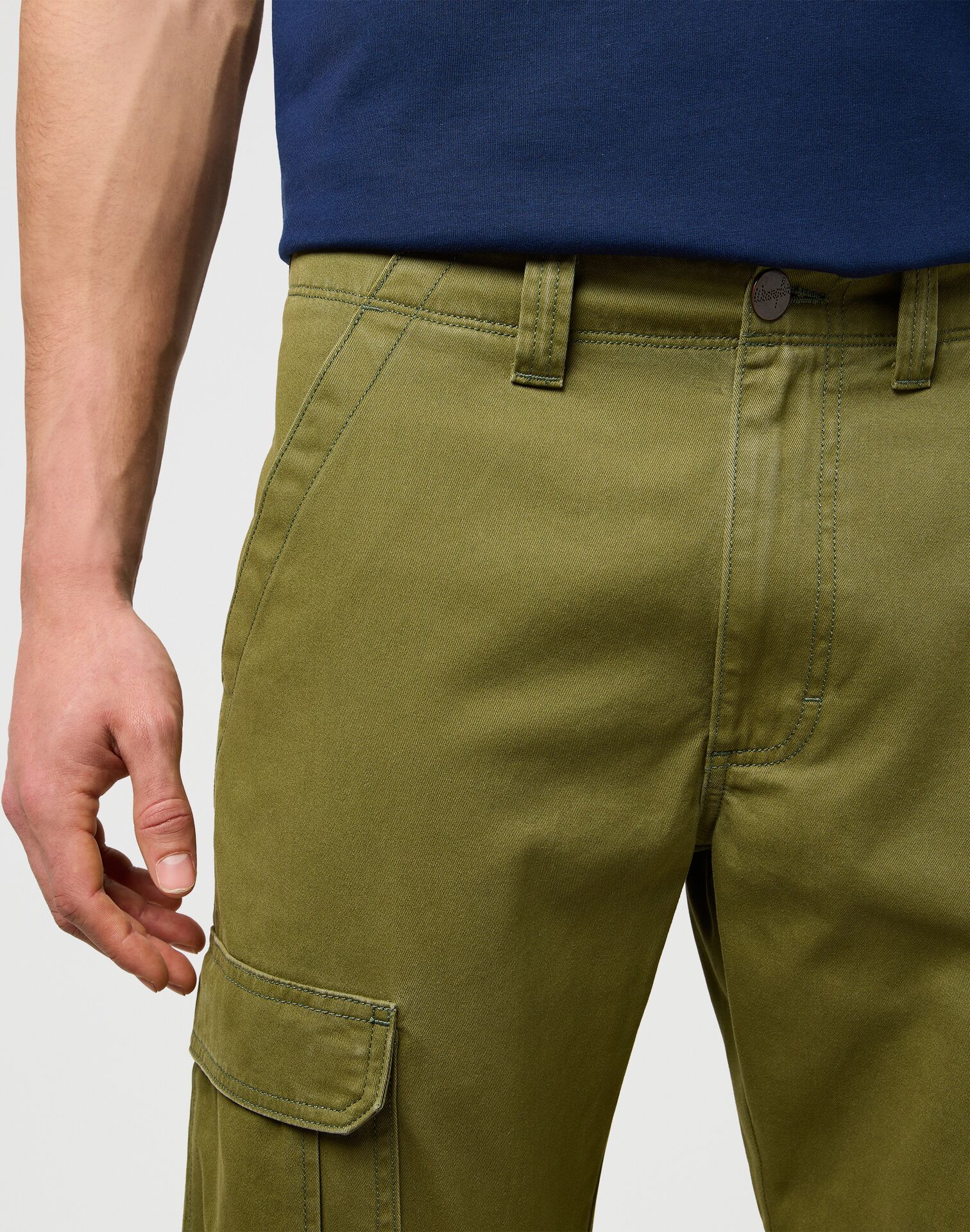 Męskie Spodnie Wrangler Regular Cargo Capulet Olive 112373197