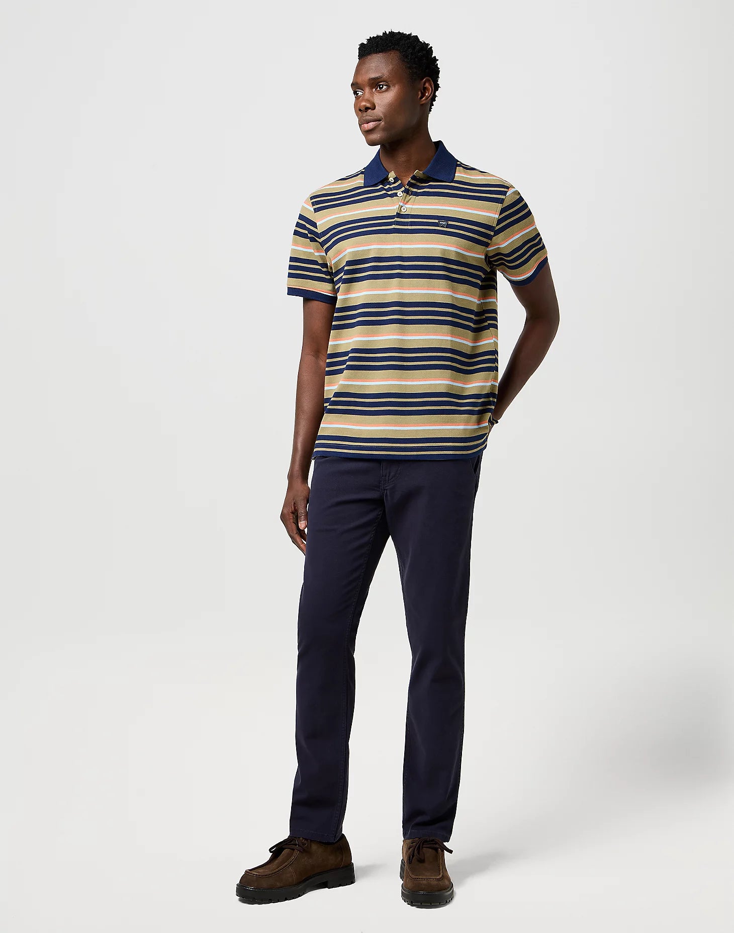 Męskie Spodnie Wrangler Regular Chino Dark Navy 112371030