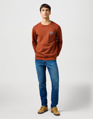 MESKIE SPODNIE WRANGLER RIVER FADED HARVEST 112362547