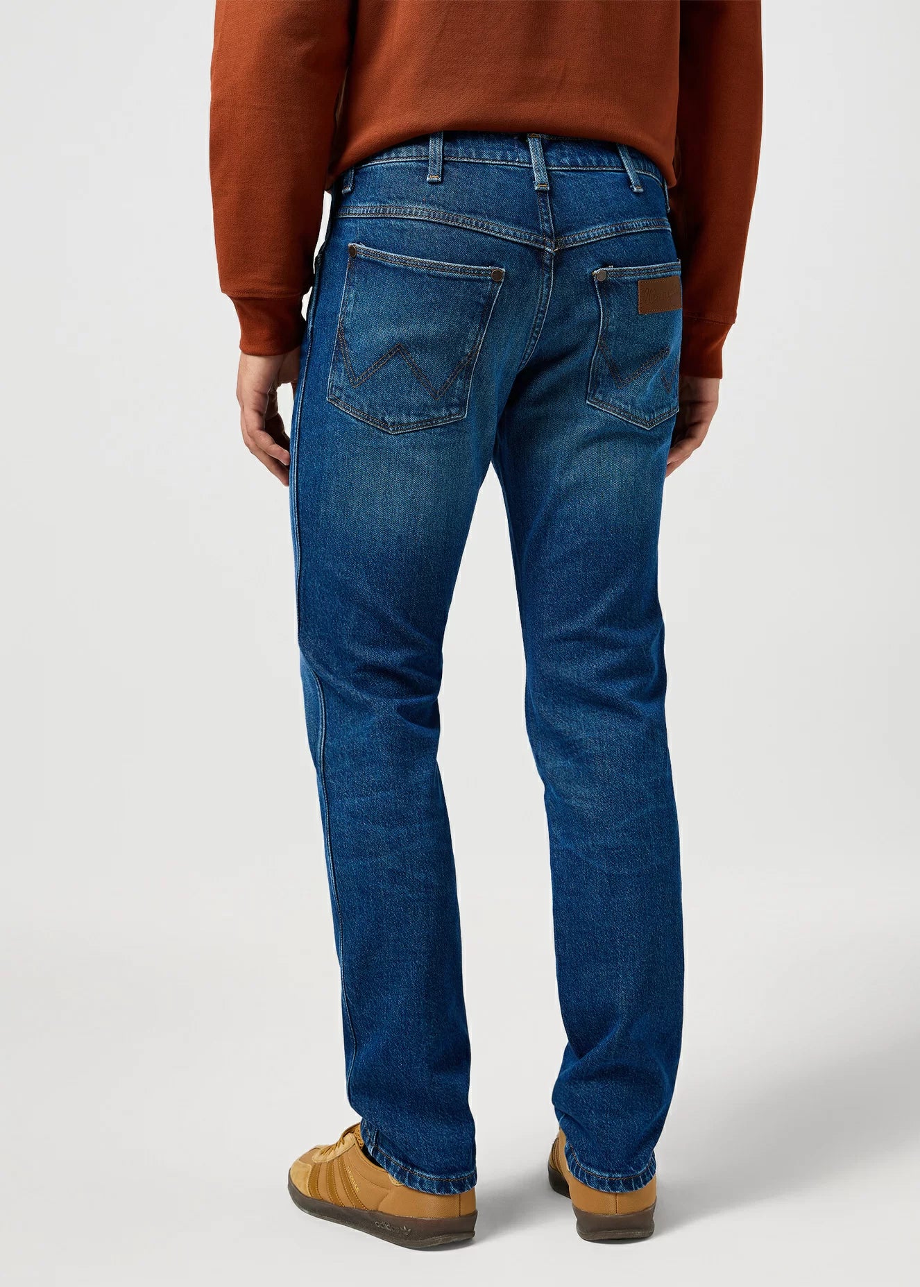 MESKIE SPODNIE WRANGLER RIVER FADED HARVEST 112362547