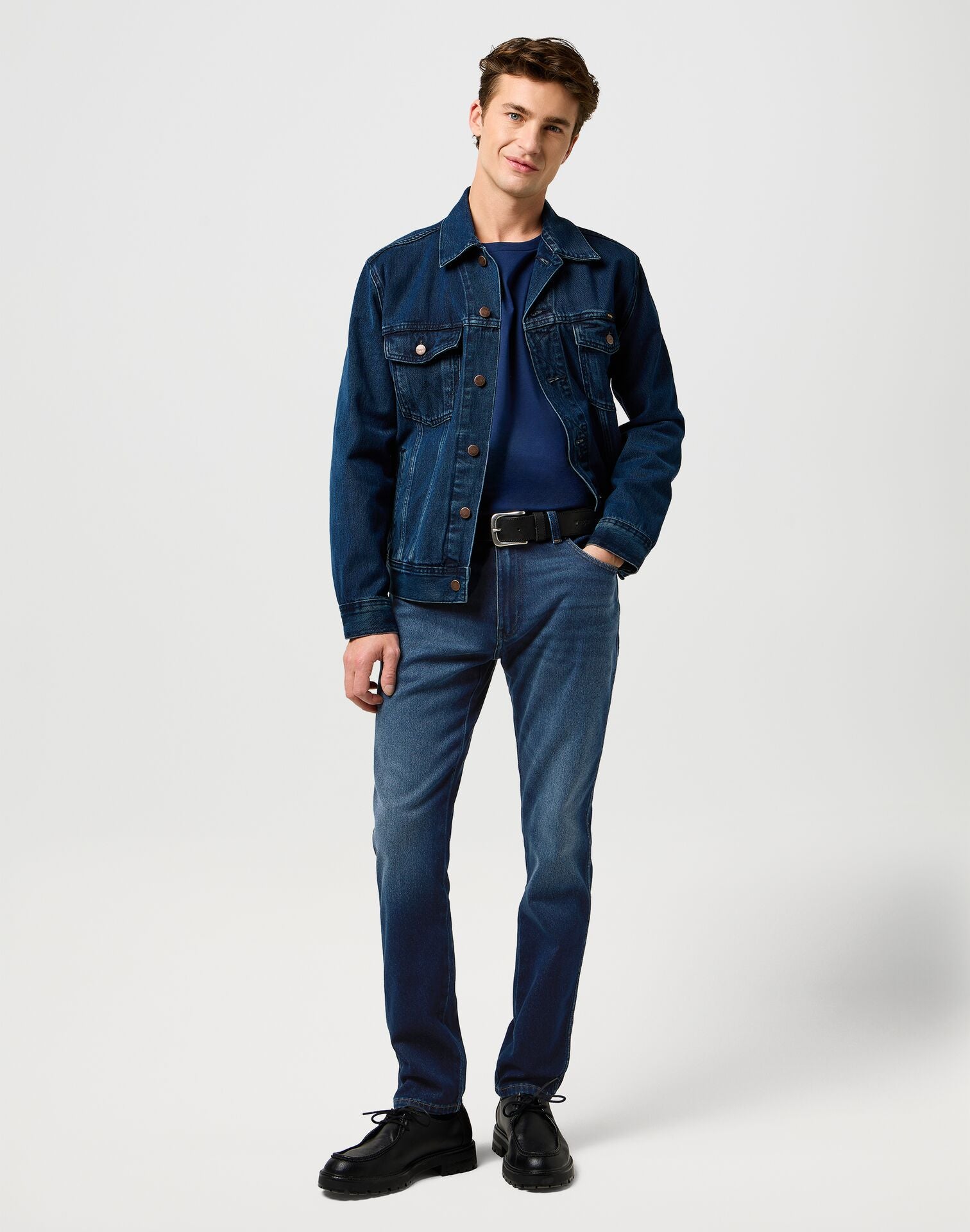 Męskie Spodnie Wrangler River Fog 112370922