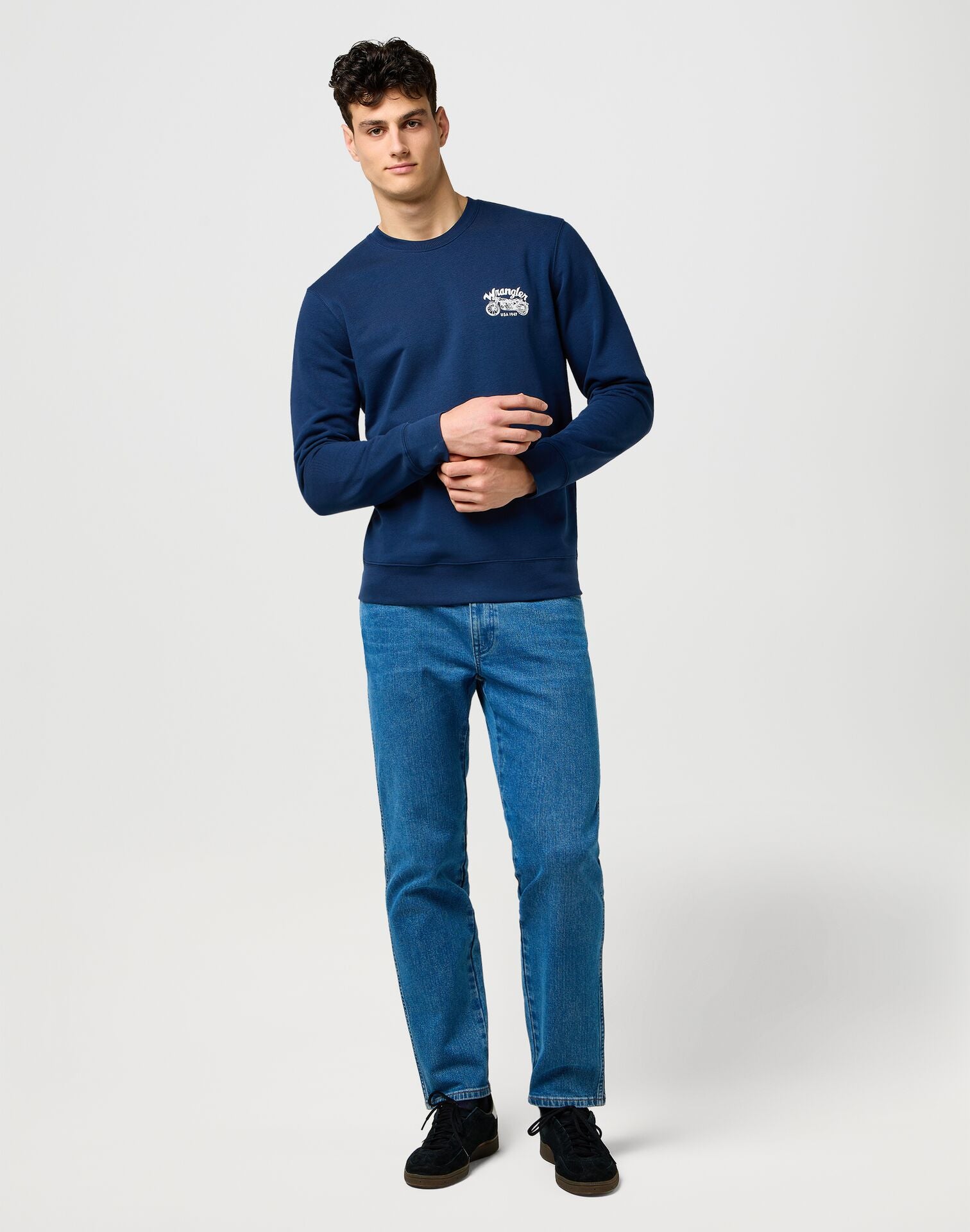 Męskie Spodnie Wrangler River Granite Boulder 112373153