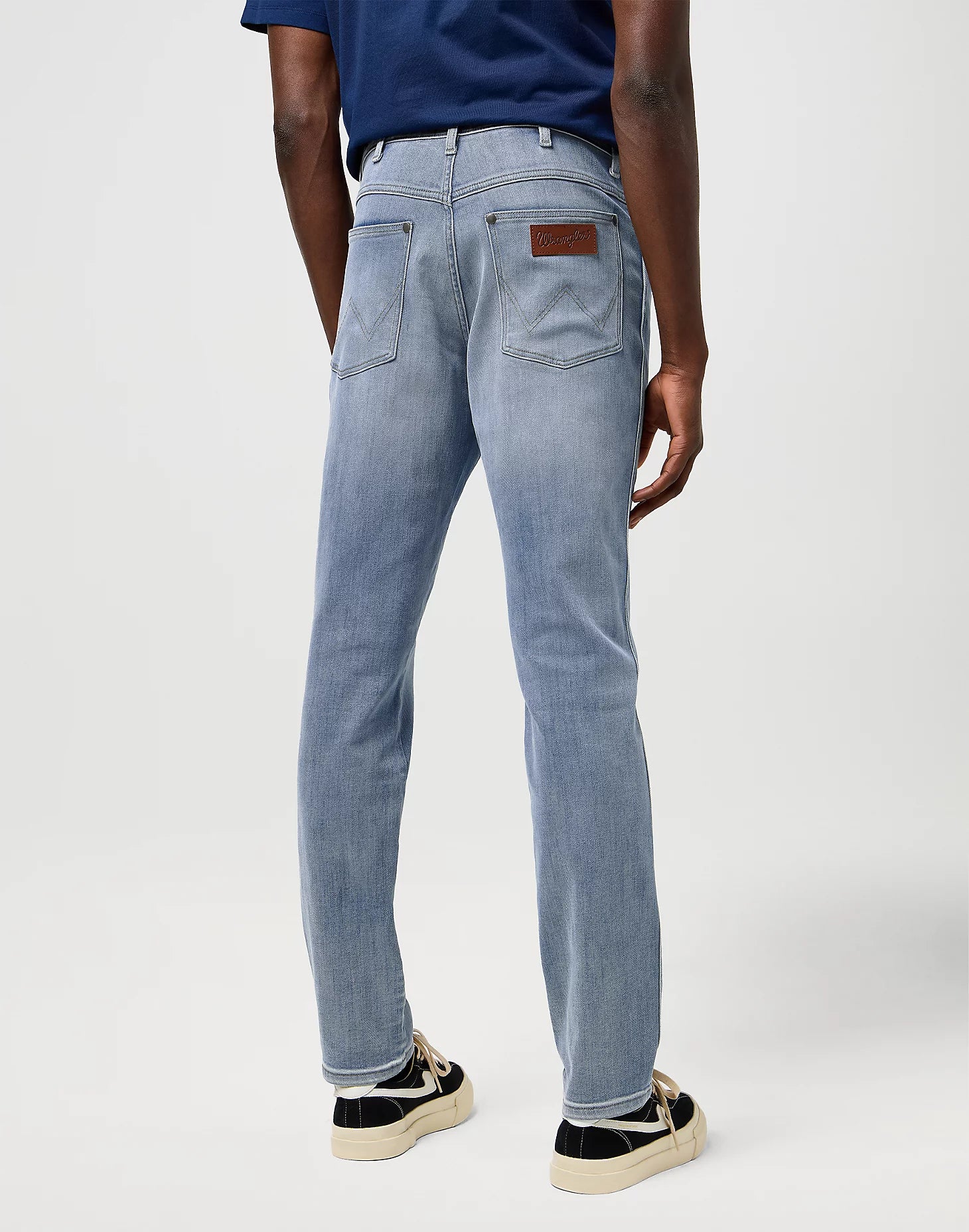 Męskie Spodnie Wrangler River Grey Light 112373002