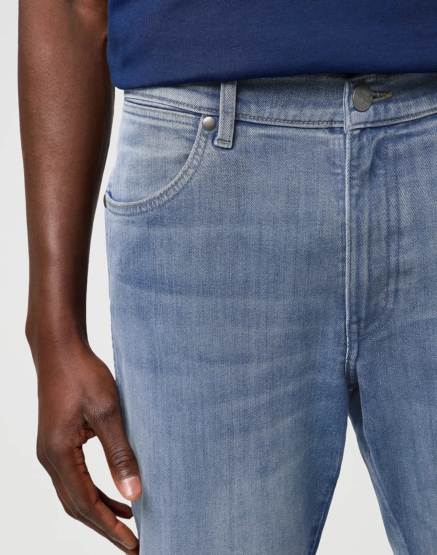 Męskie Spodnie Wrangler River Grey Light 112373002