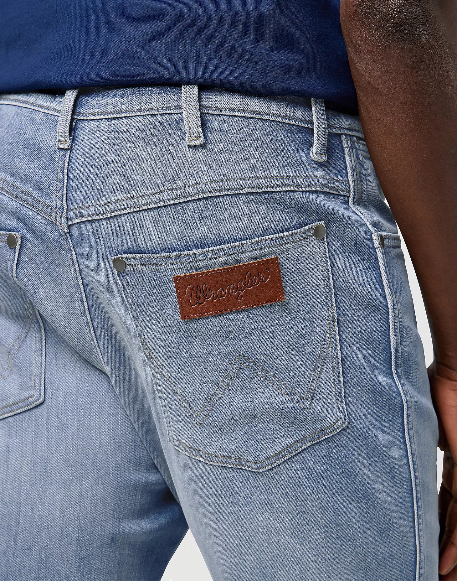 Męskie Spodnie Wrangler River Grey Light 112373002