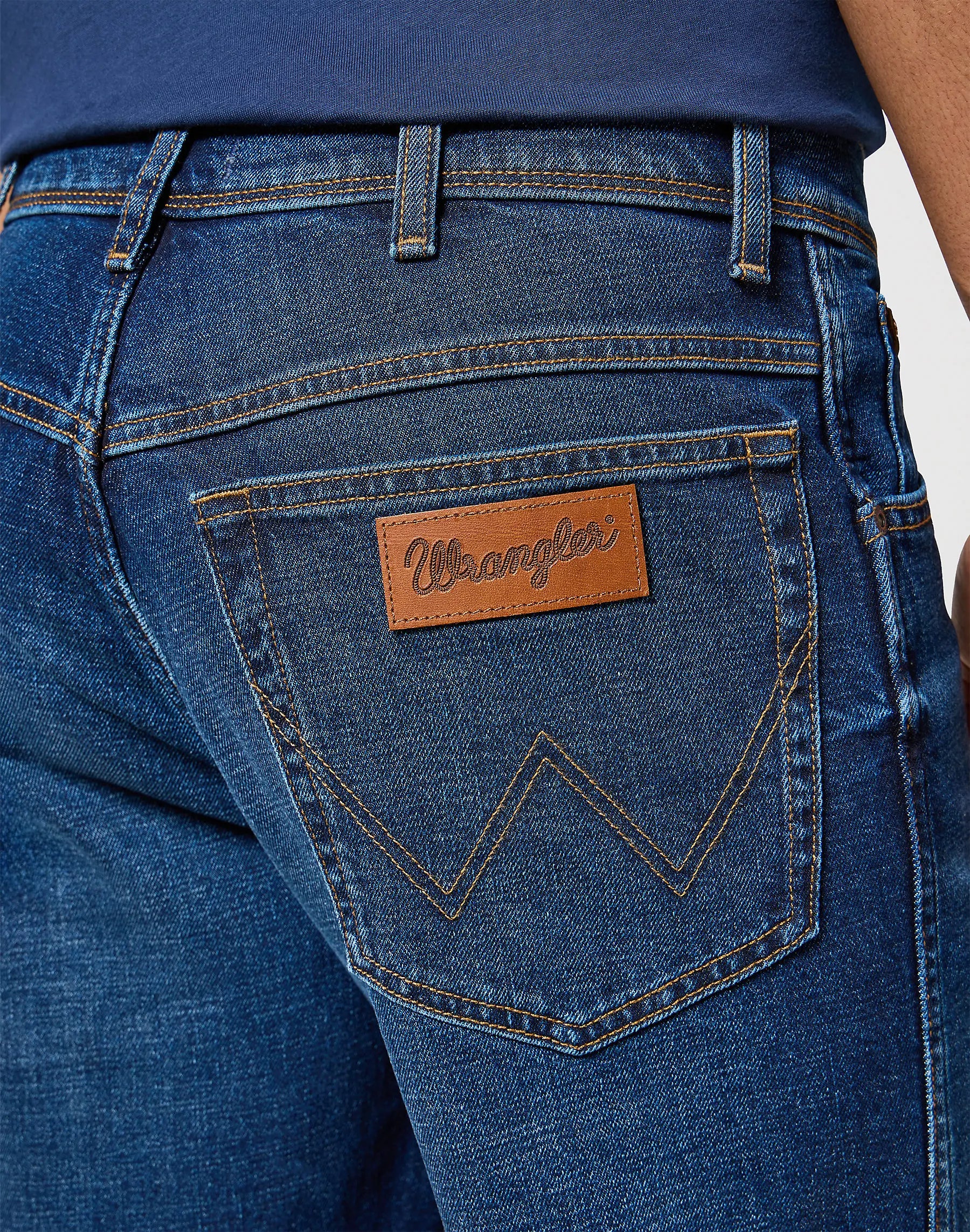 Męskie Spodnie Jeansowe Wrangler Texas Black Hole 112355026