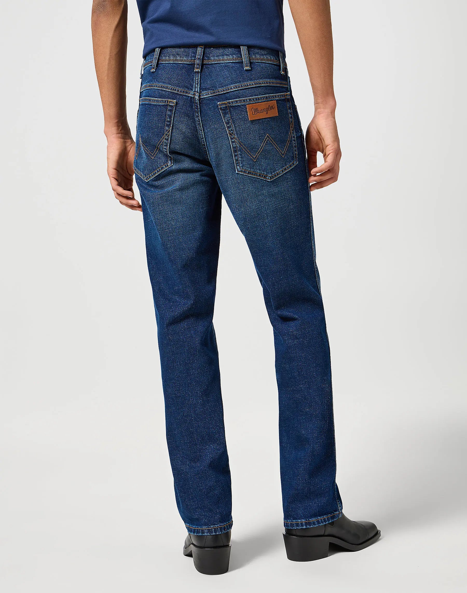 Męskie Spodnie Jeansowe Wrangler Texas Black Hole 112355026