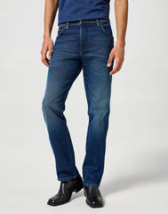 Męskie Spodnie Jeansowe Wrangler Texas Black Hole 112355026