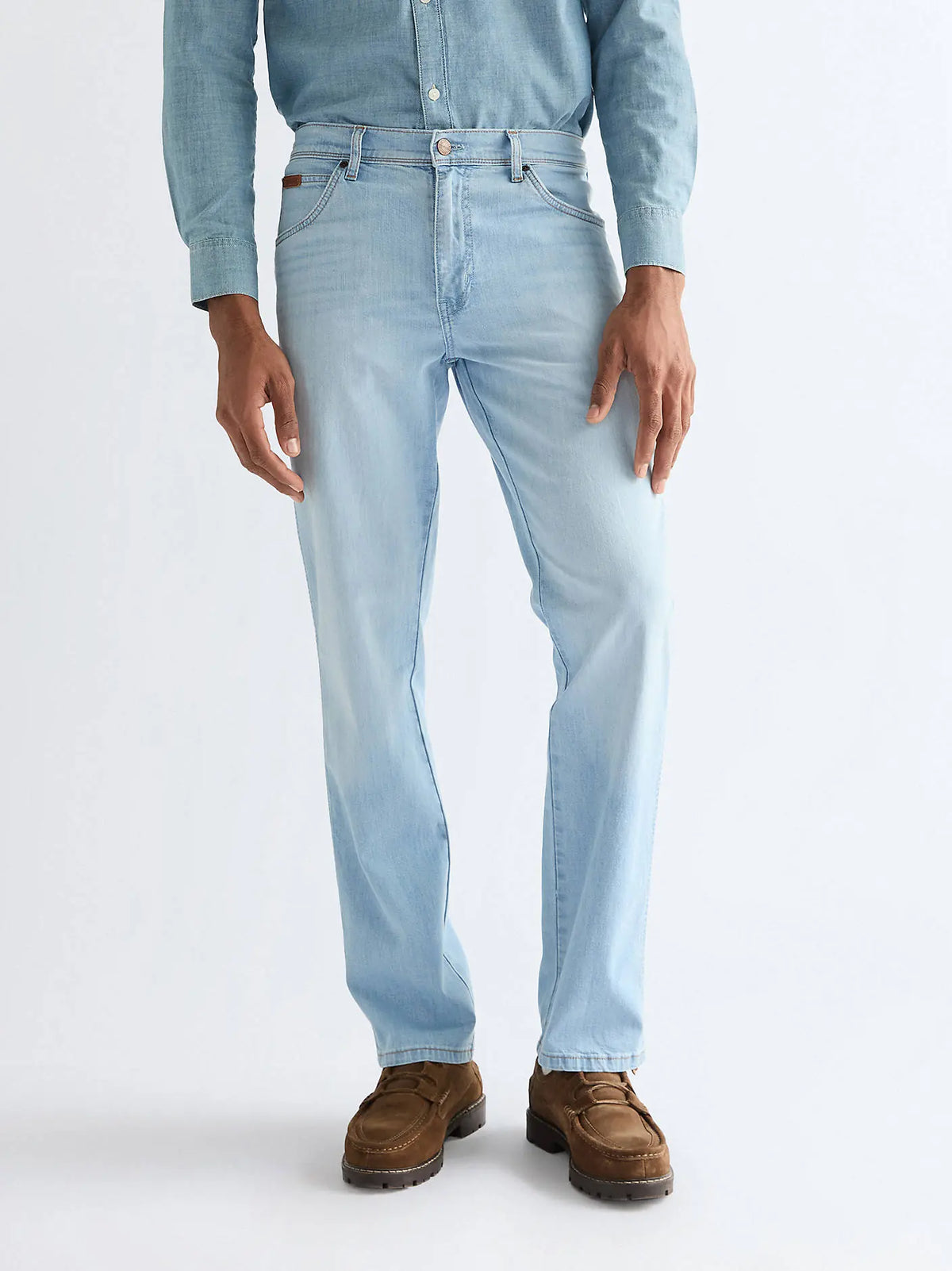 Męskie Spodnie Wrangler Texas Bleach 112377807