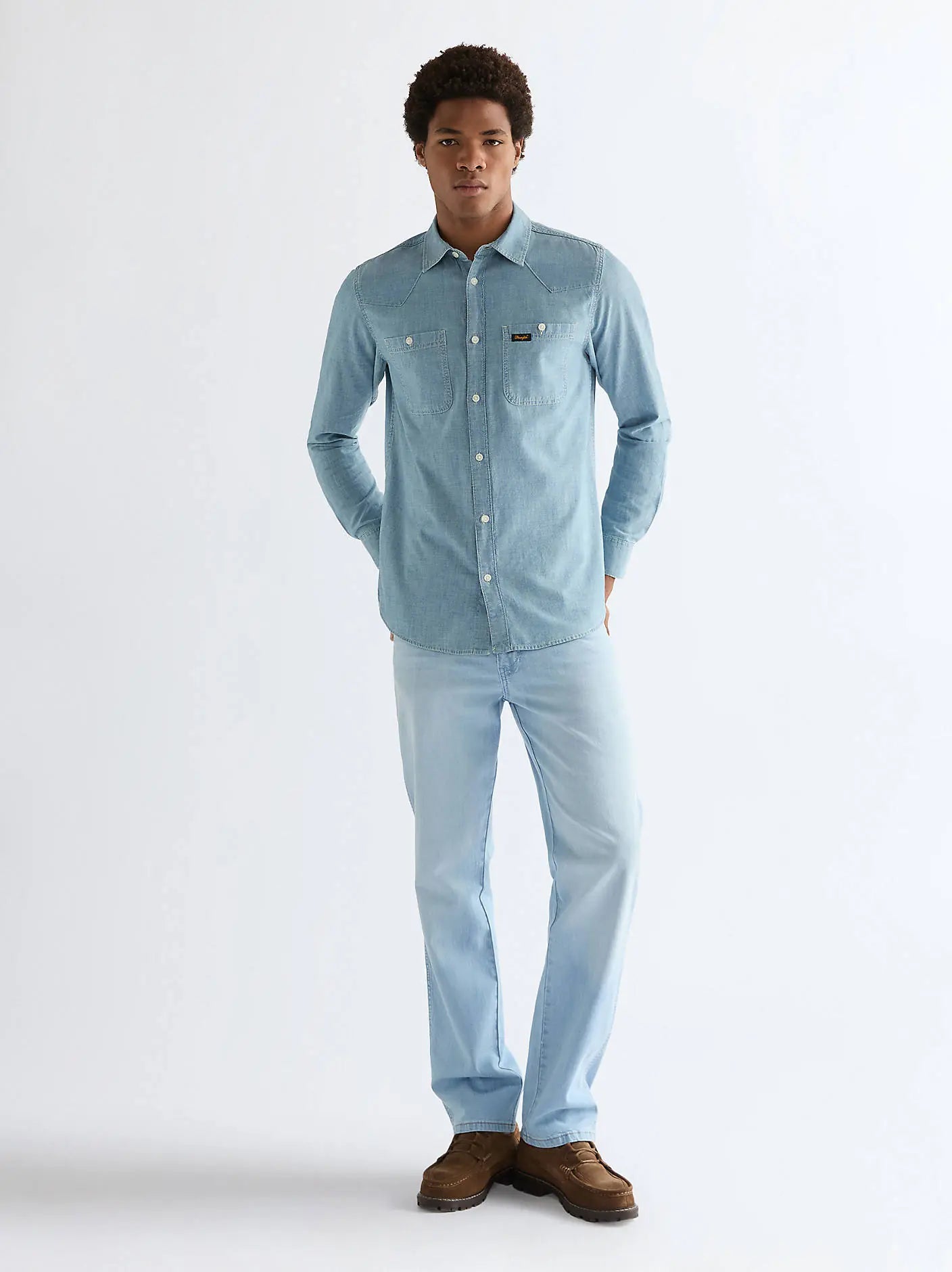 Męskie Spodnie Wrangler Texas Bleach 112377807