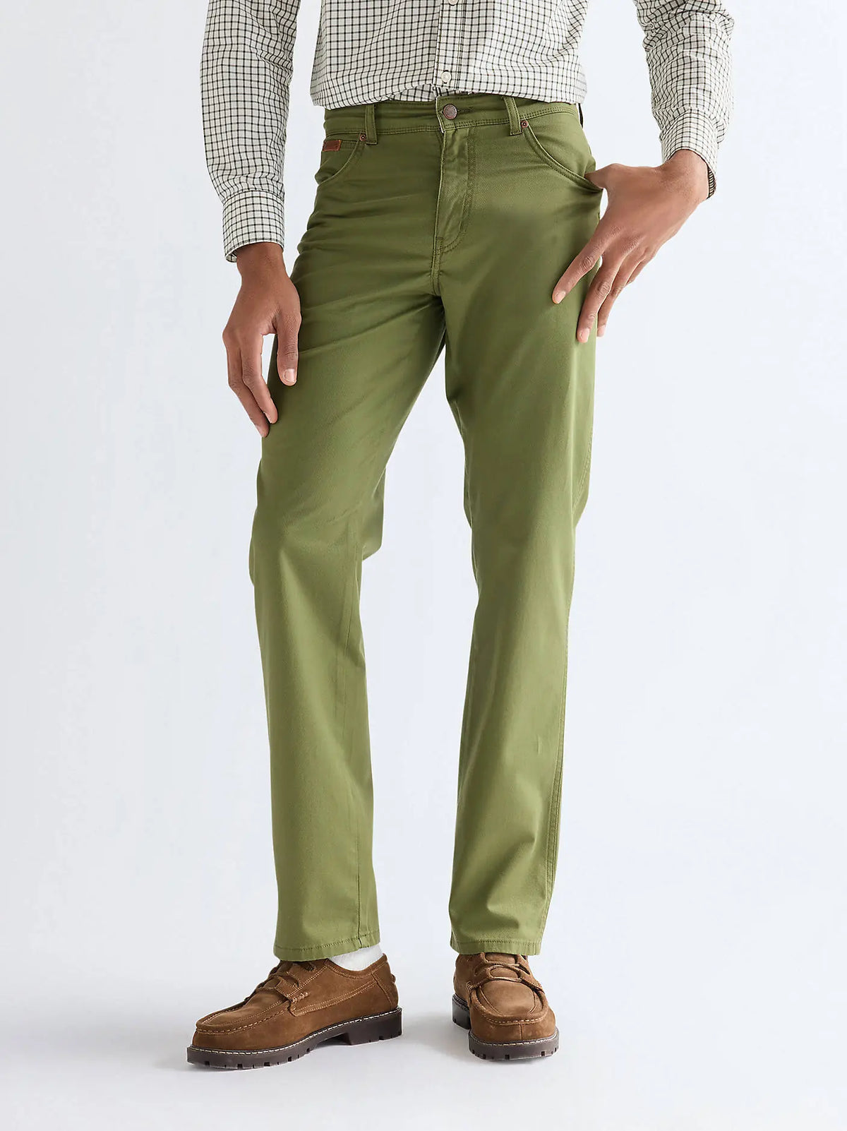 Męskie Spodnie Wrangler Texas Capulet Olive 112377794