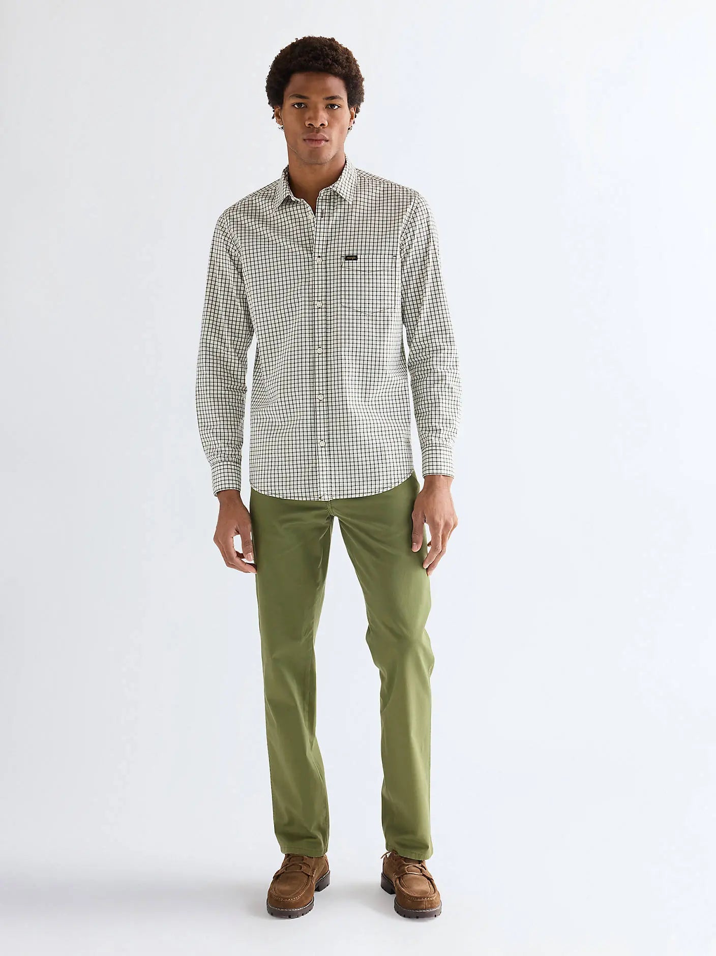 Męskie Spodnie Wrangler Texas Capulet Olive 112377794