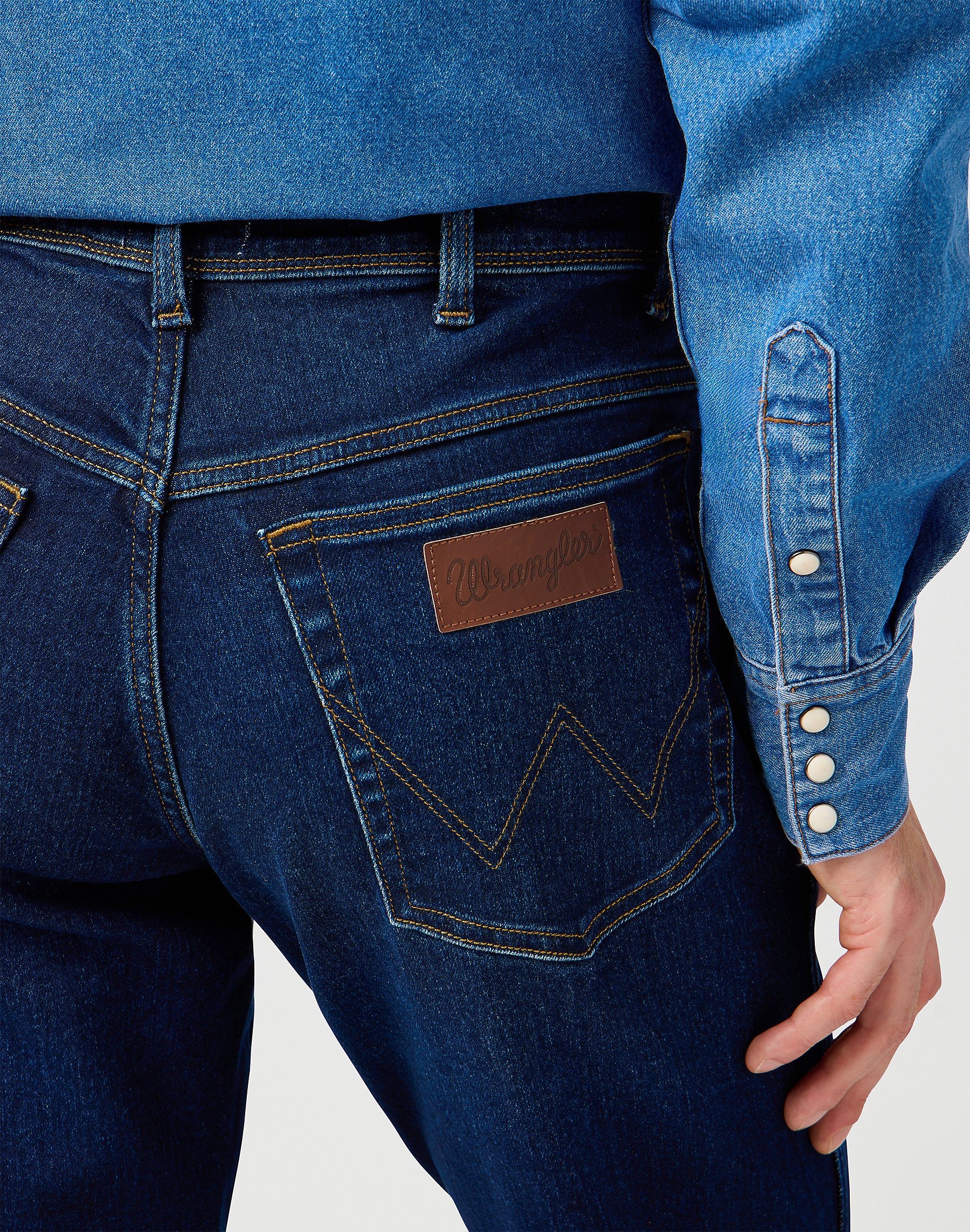 MESKIE SPODNIE WRANGLER  TEXAS COSMIC BLUE 112362343