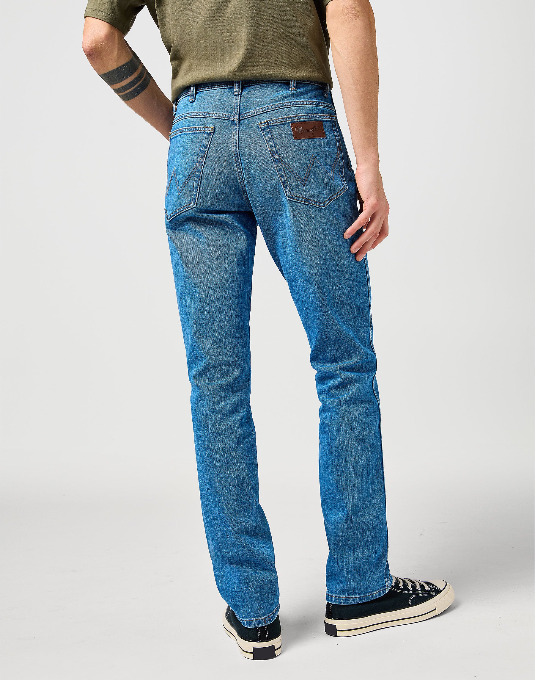 MESKIE SPODNIE WRANGLER TEXAS SLIM GLACIER 112364830