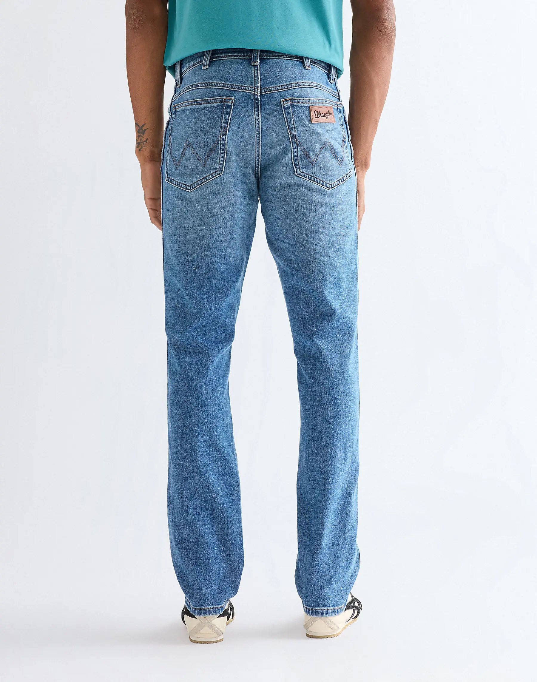 Męskie Spodnie Wrangler Texas Slim Harbor Blue 112377811