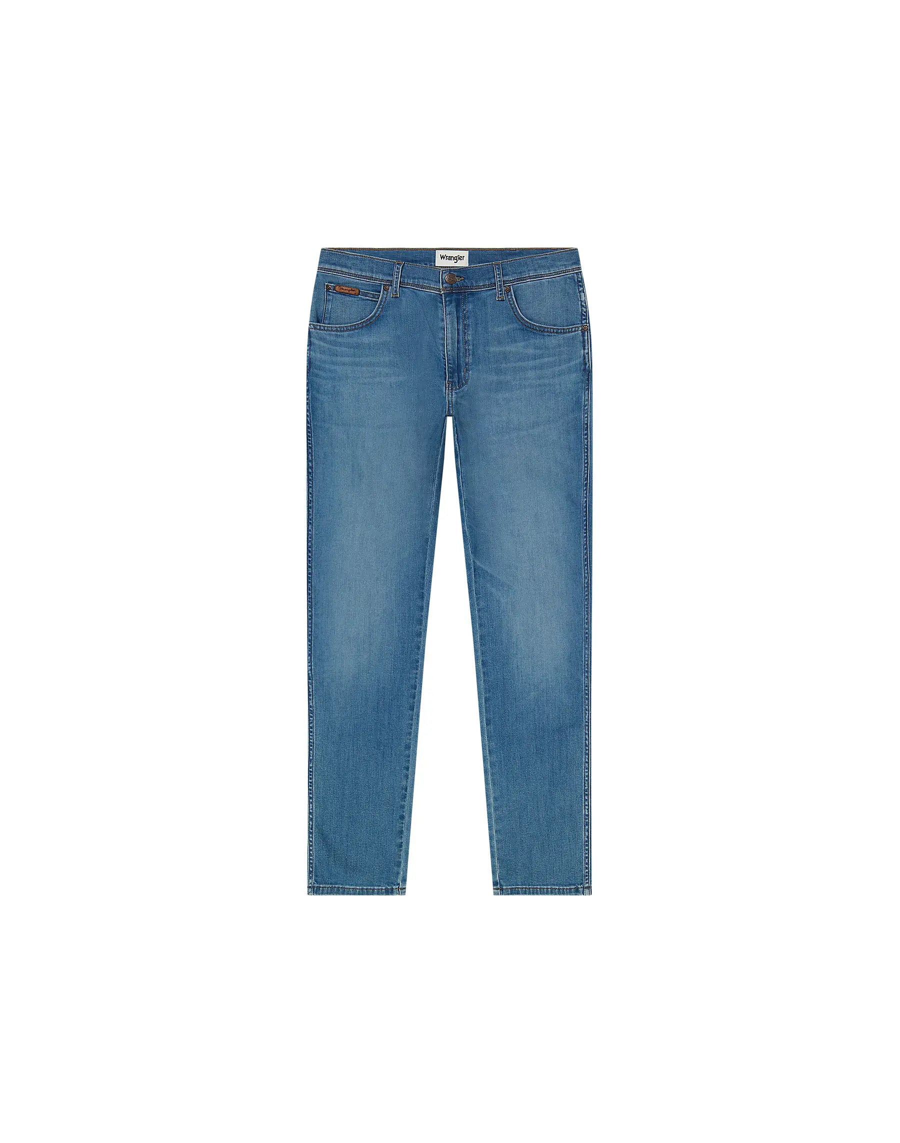 MESKIE SPODNIE WRANGLER TEXAS SLIM HERITAGE HAZE 112362473