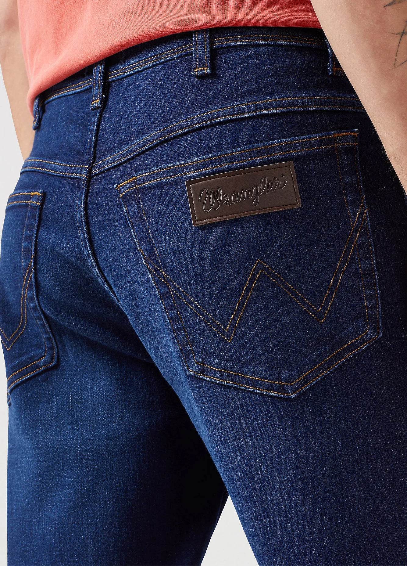 MESKIE SPODNIE WRANGLER TEXAS SLIM NIGHT SHADE 112350865