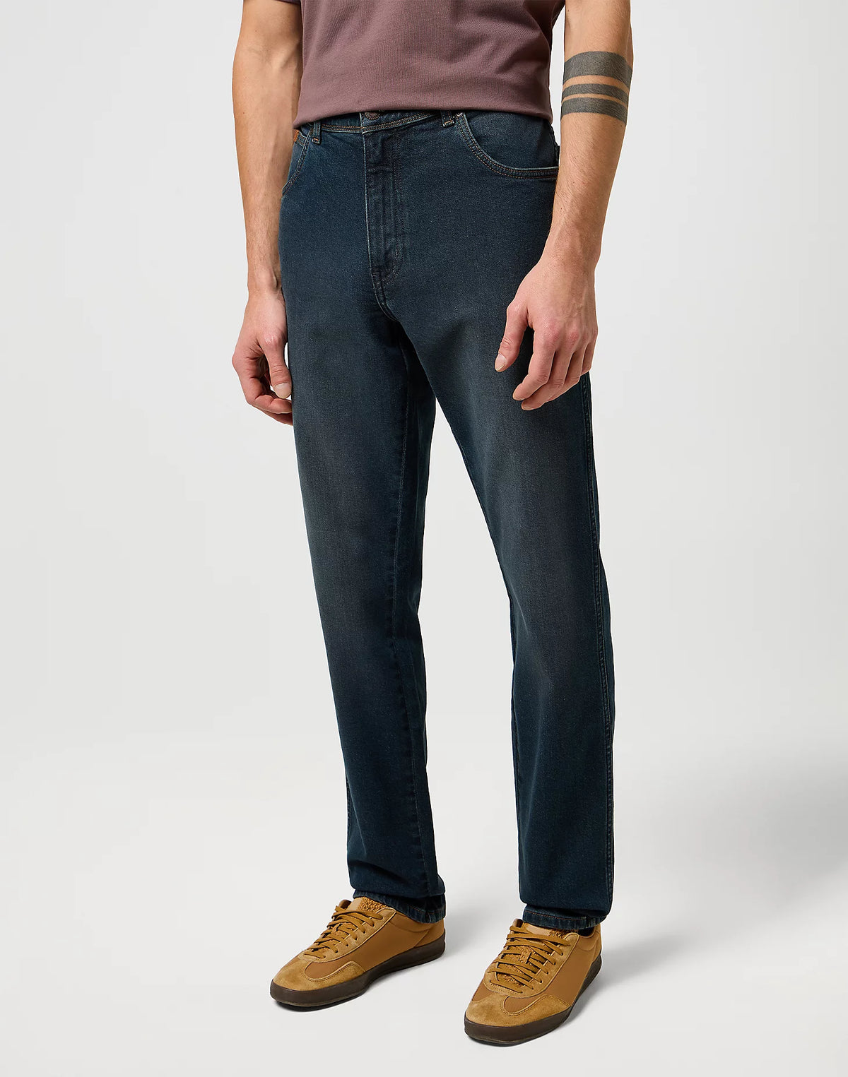 Męskie Spodnie Wrangler Texas Slim Old River 112371013