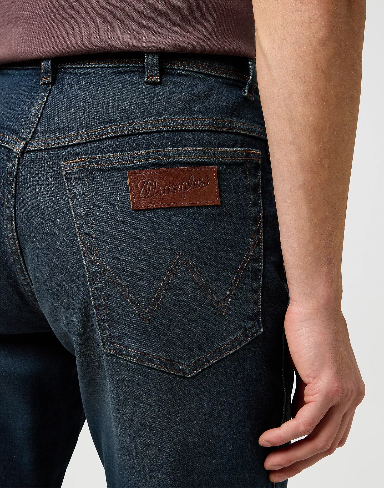 Męskie Spodnie Wrangler Texas Slim Old River 112371013