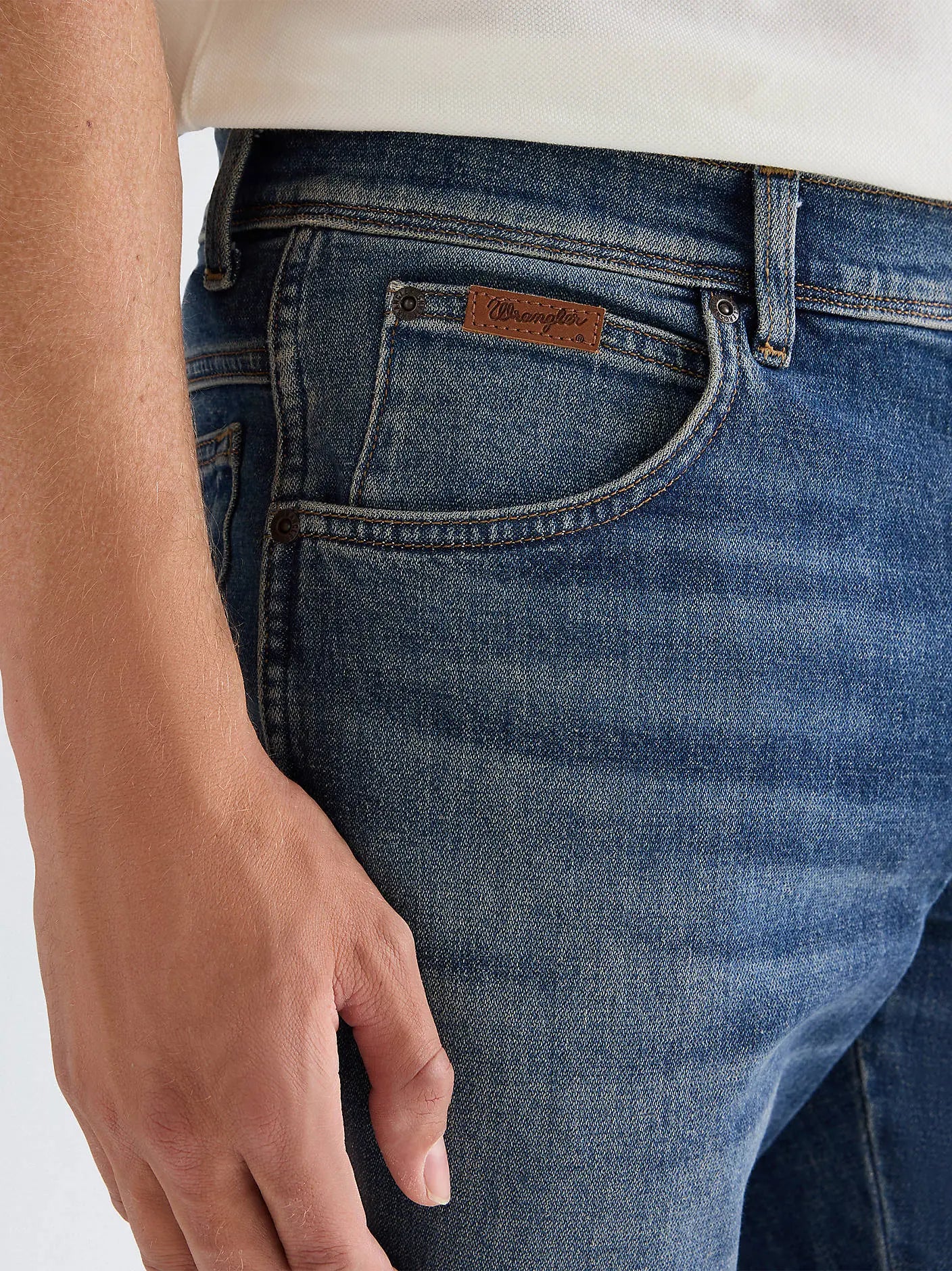 Męskie Spodnie Wrangler Texas Slim Rust Belt 112377808