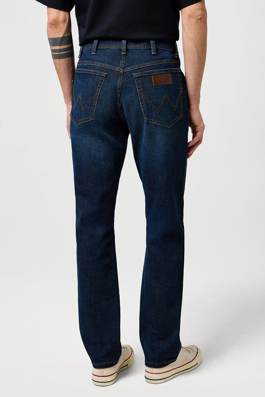 MESKIE SPODNIE  WRANGLER TEXAS SLIM SADDLE SUNSET 112371379